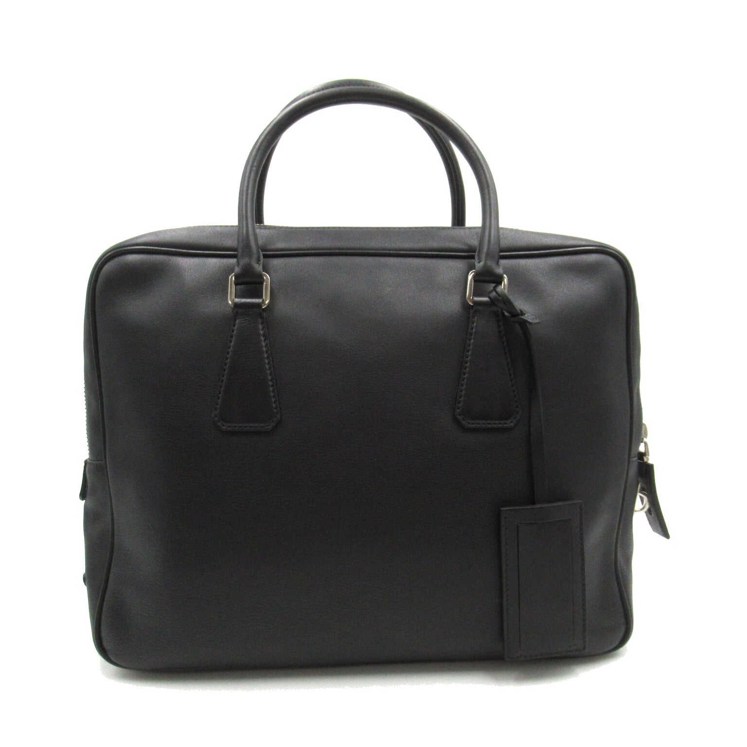 Prada Briefcase Leather Business Bag VS0305 in Very Good Condition