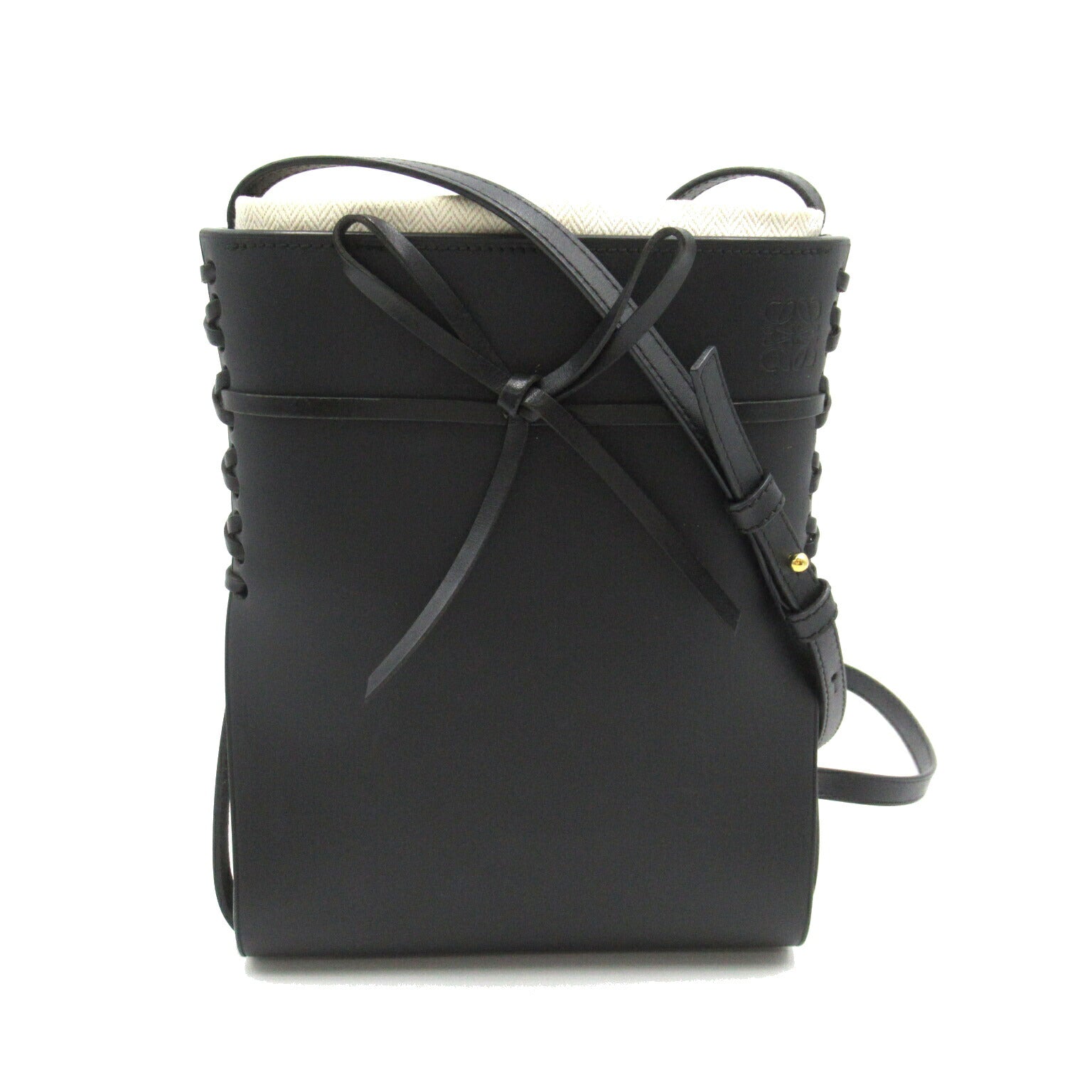 Loewe Leather Shoulder Bag Black