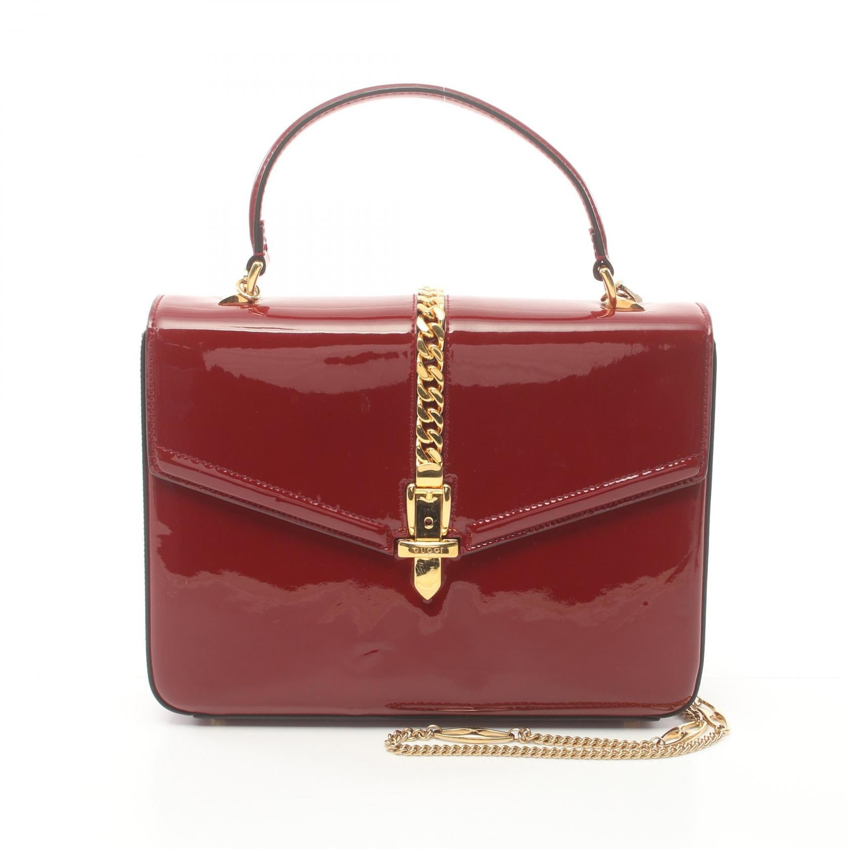 Gucci Sylvie 1969 Patent Leather Handbag