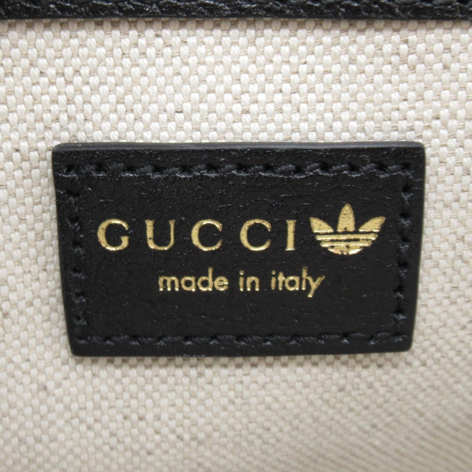 Gucci x adidas Leather Shoulder Bag Black