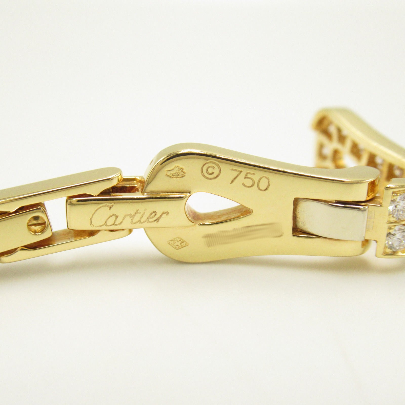 Cartier Diamond Bracelet K18 Yellow Gold