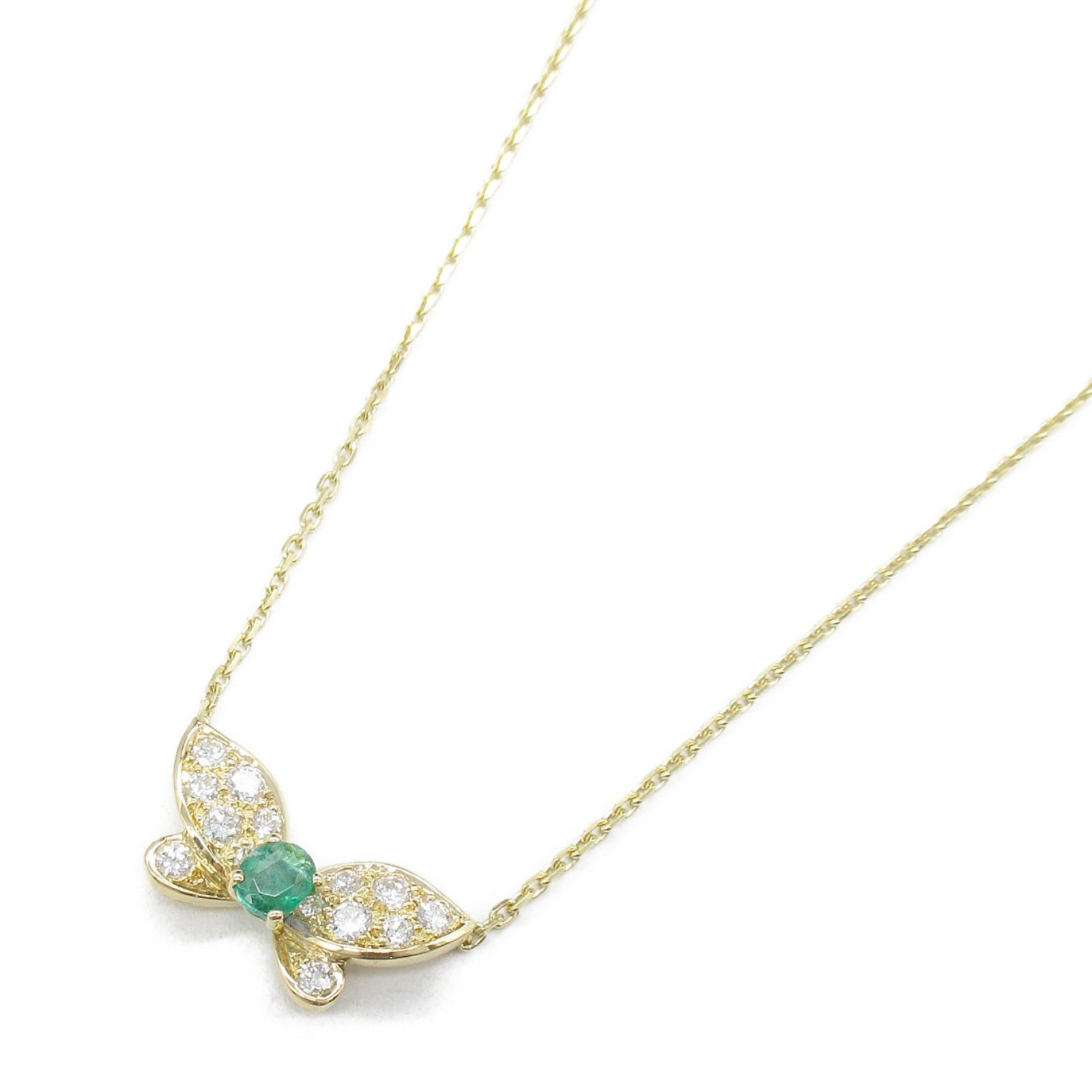 Van Cleef & Arpels K18 Gold Emerald Necklace