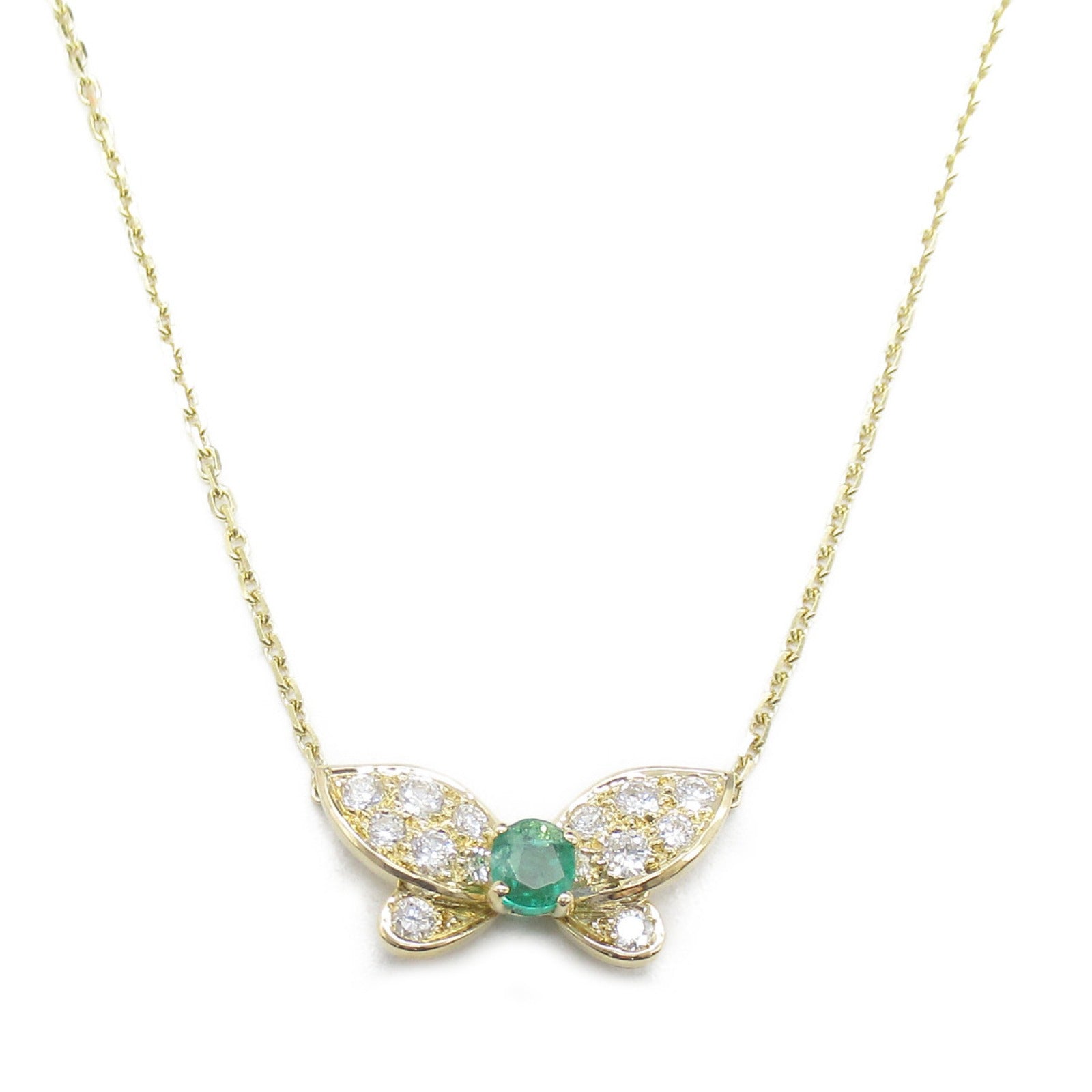 Van Cleef & Arpels K18 Gold Emerald Necklace