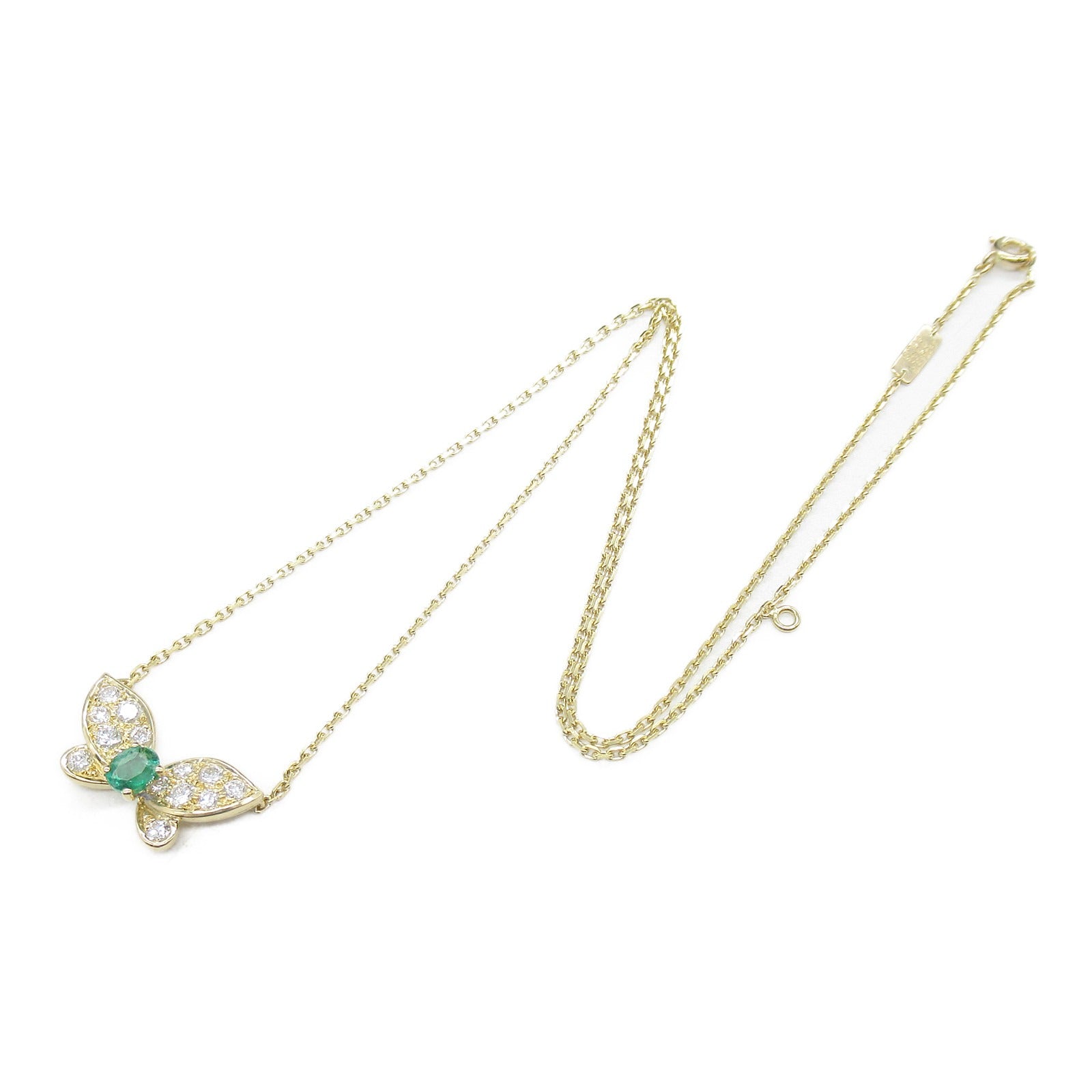 Van Cleef & Arpels K18 Gold Emerald Necklace