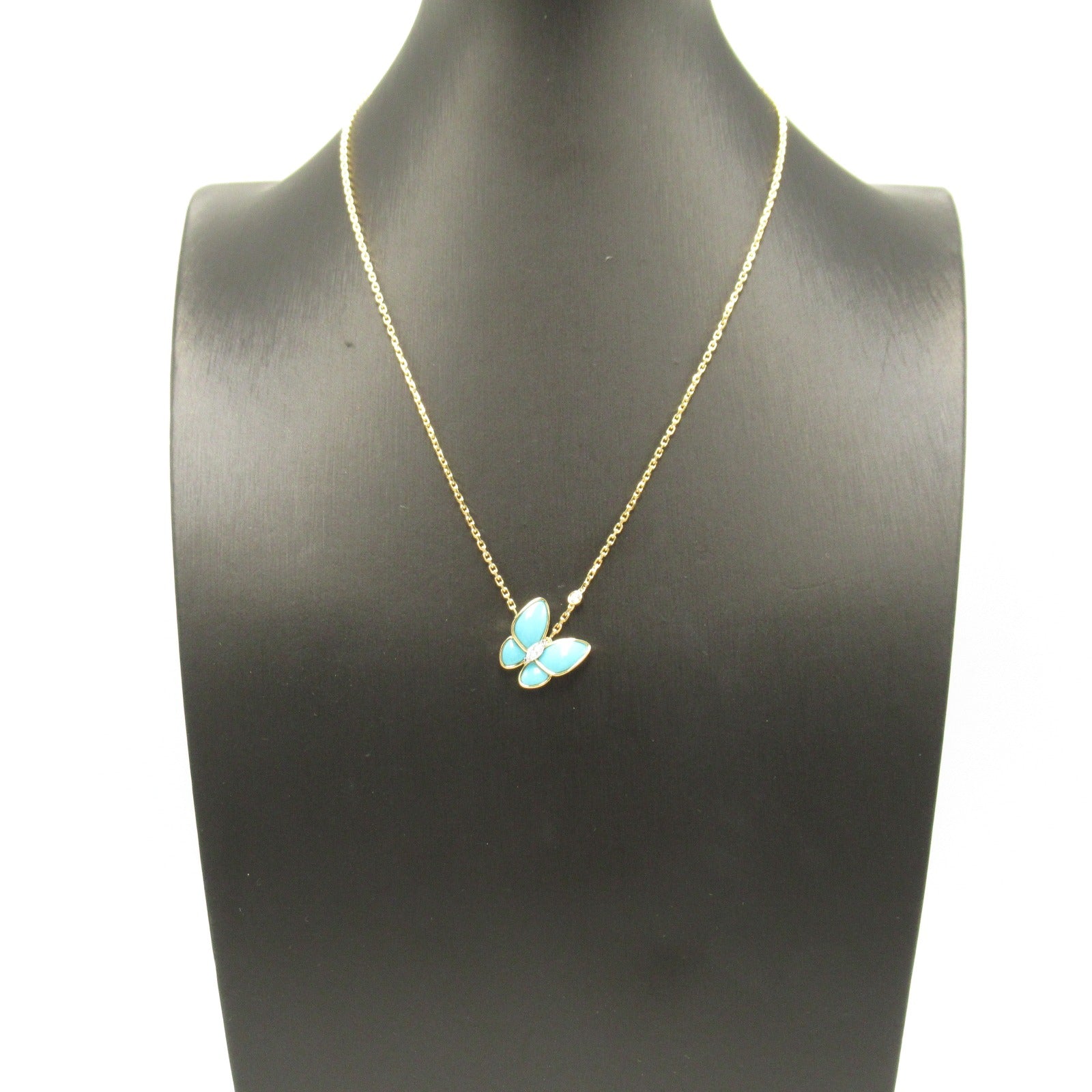 Van Cleef & Arpels Turquoise Diamond Necklace K18 Gold