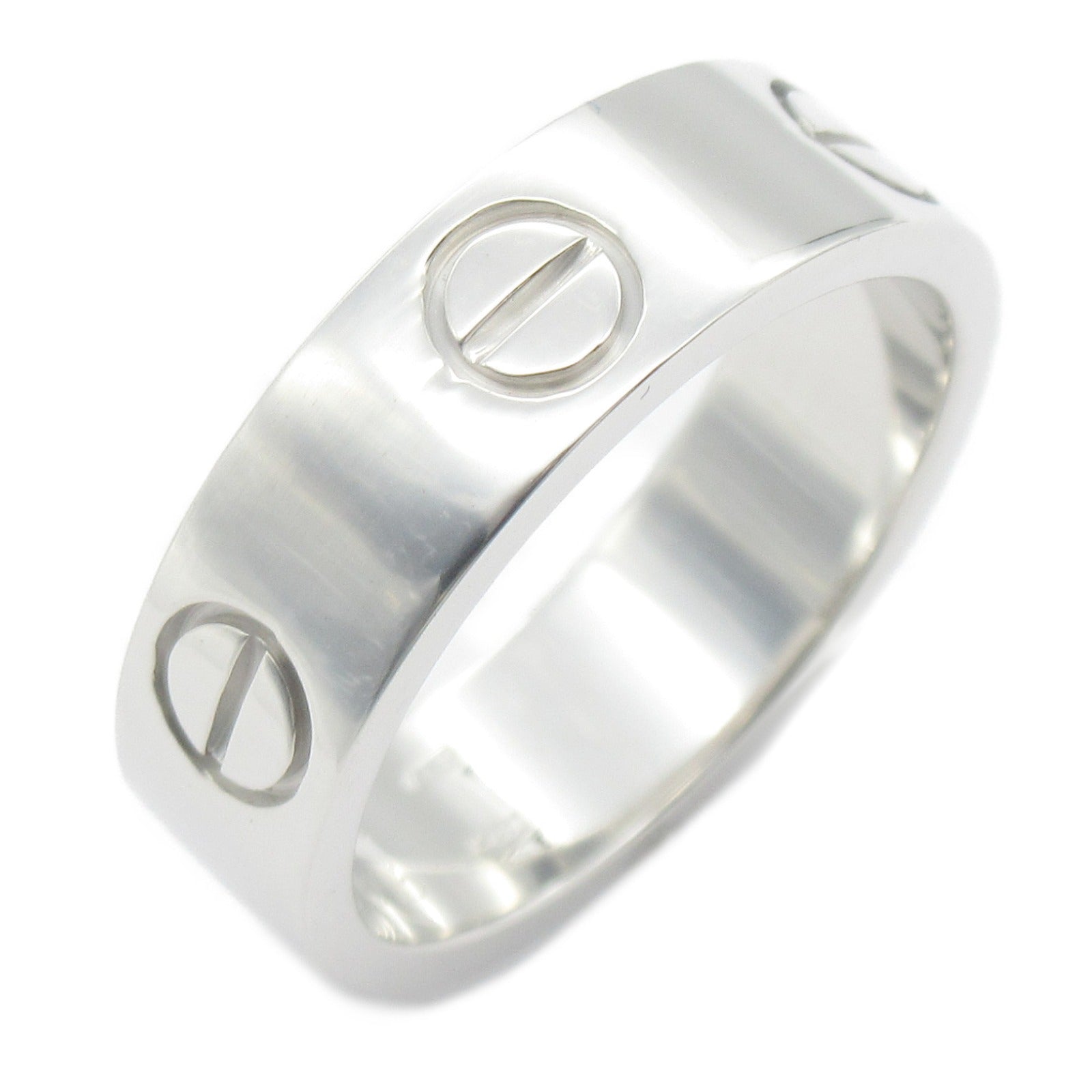 Cartier Love Ring K18WG White Gold Jewelry