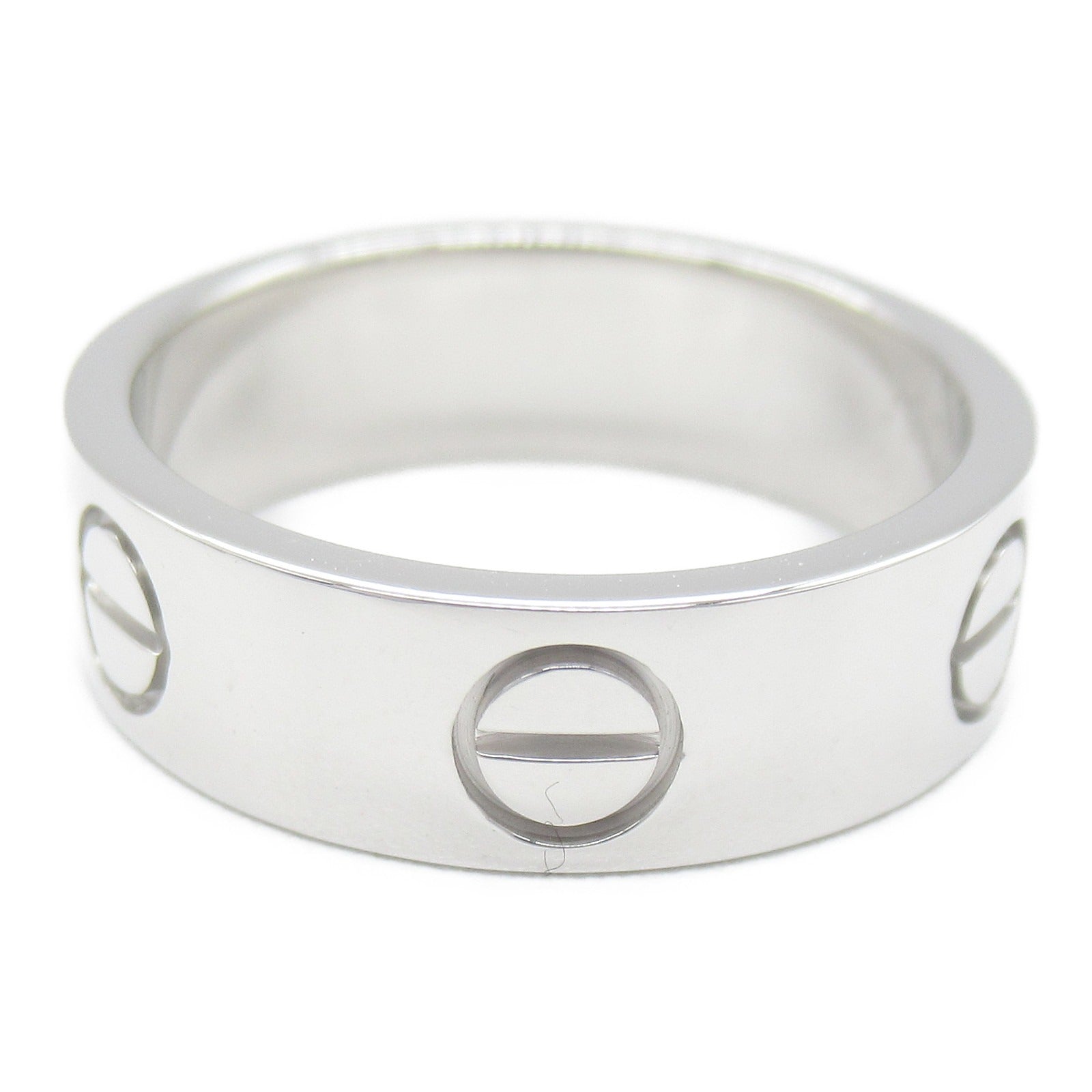 Cartier Love Ring K18WG White Gold Jewelry