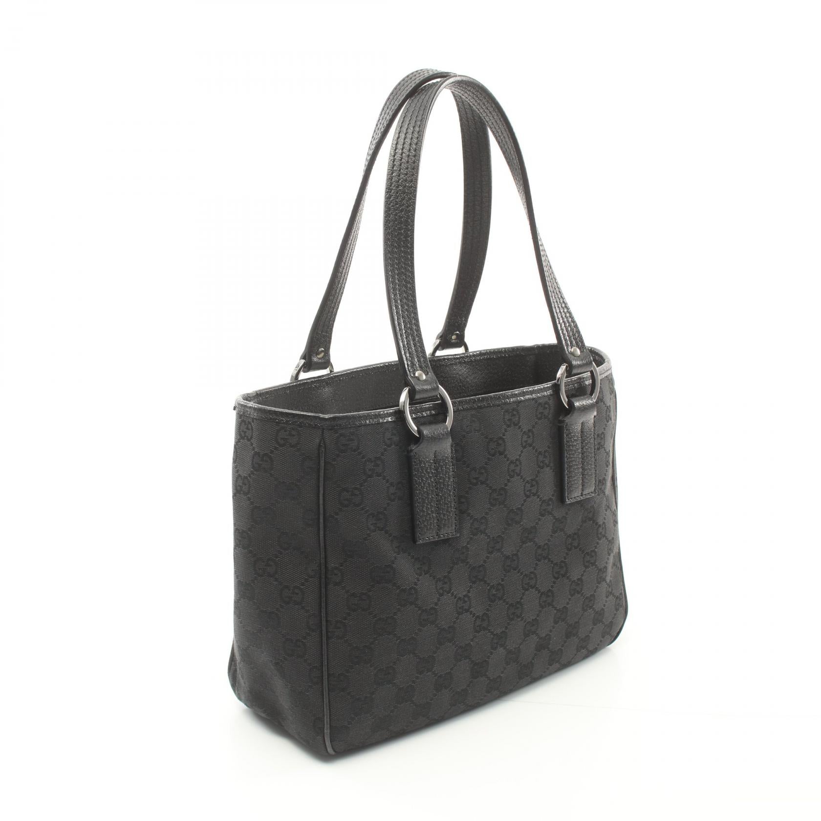 Gucci Canvas Leather GG Tote Bag 113019