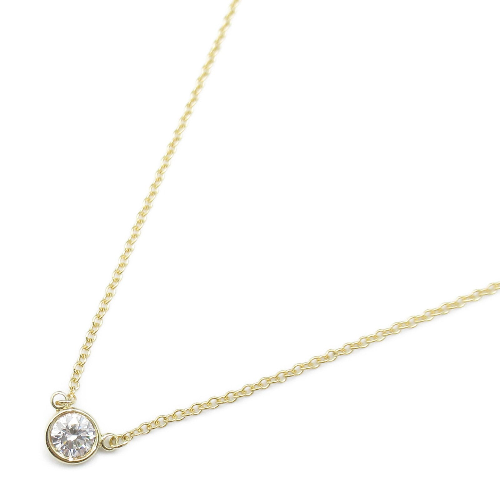 Tiffany & Co K18 Yellow Gold Diamond Necklace