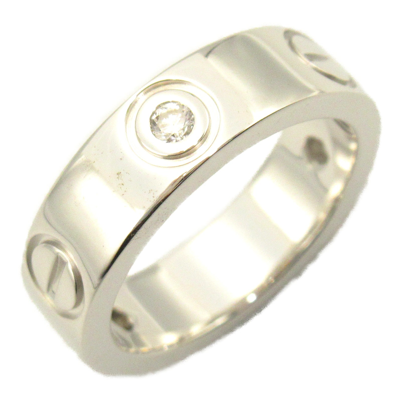 Cartier Love Ring 3P Diamond K18WG