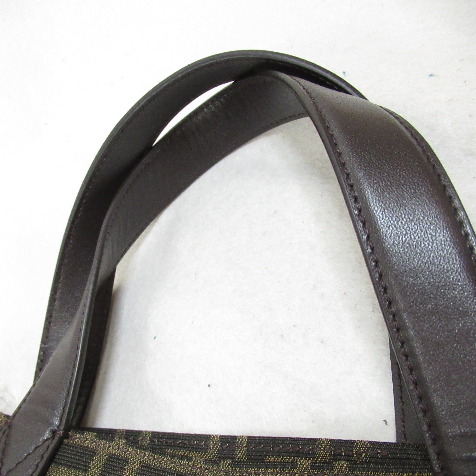 Fendi Leather Canvas Tote Bag