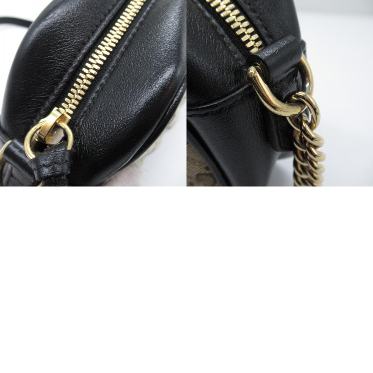 Gucci GG Marmont Leather Canvas Shoulder Bag