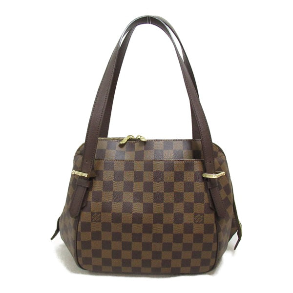 Louis Vuitton Belem MM Canvas Handbag N51174 in Good condition