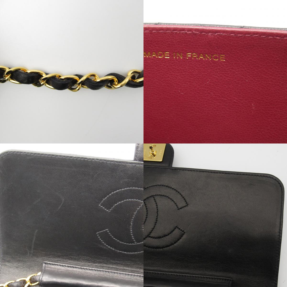 Chanel Lambskin Matelasse Push Lock Shoulder Bag