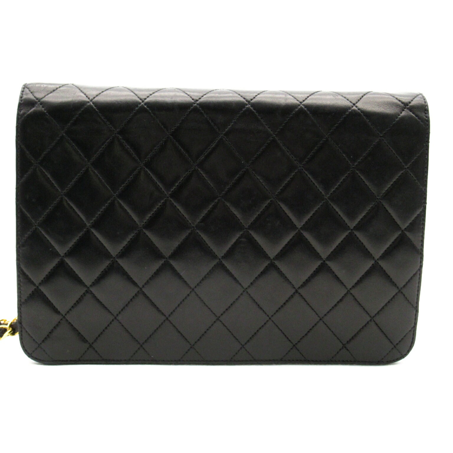 Chanel Lambskin Matelasse Push Lock Shoulder Bag