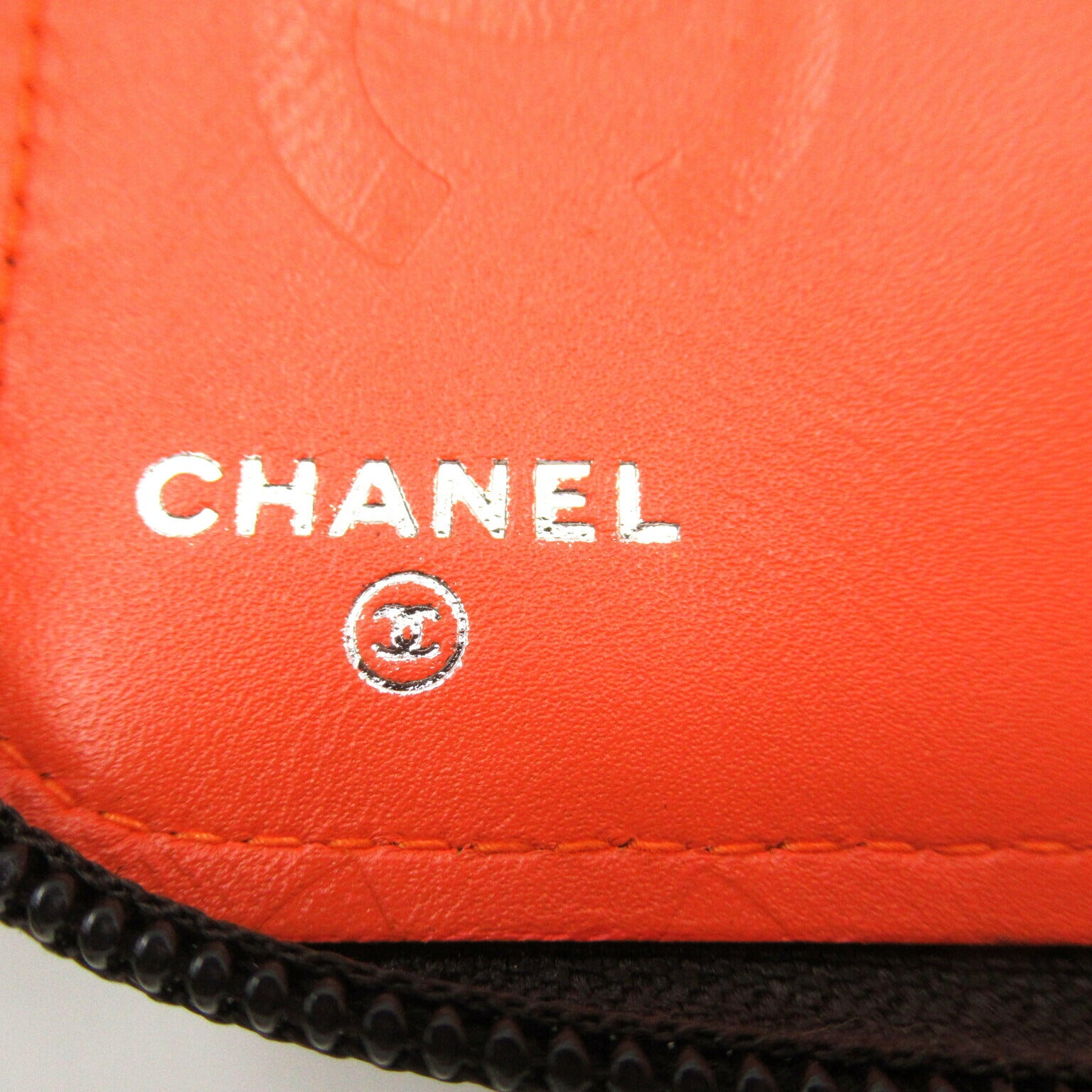 Chanel Cambon Line Leather Wallet Brown