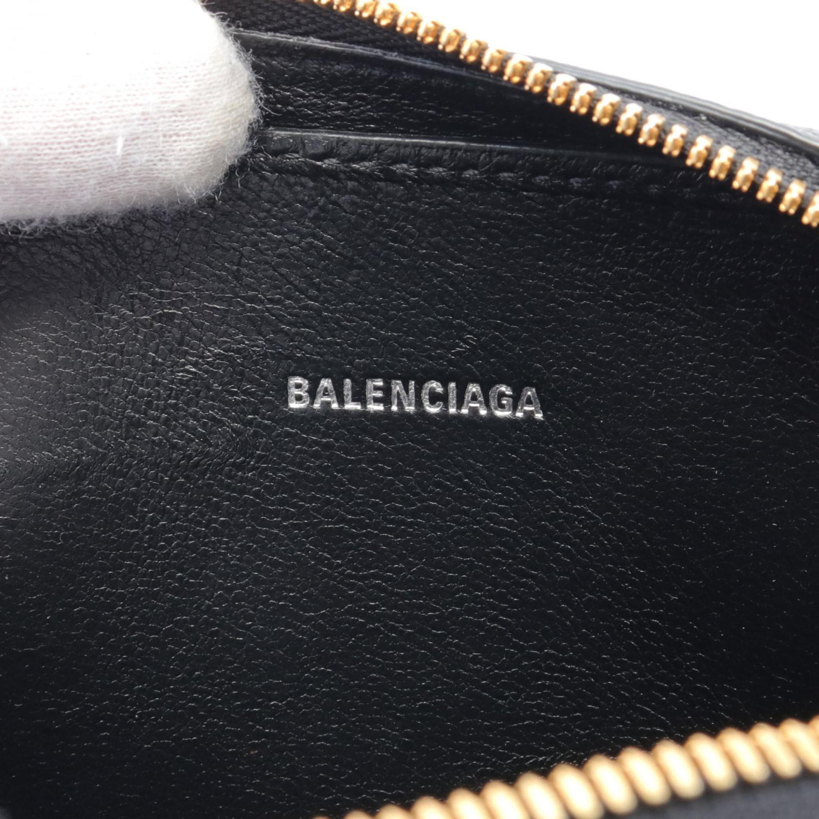 Balenciaga Leather Cash Zip Phone Holder Bag