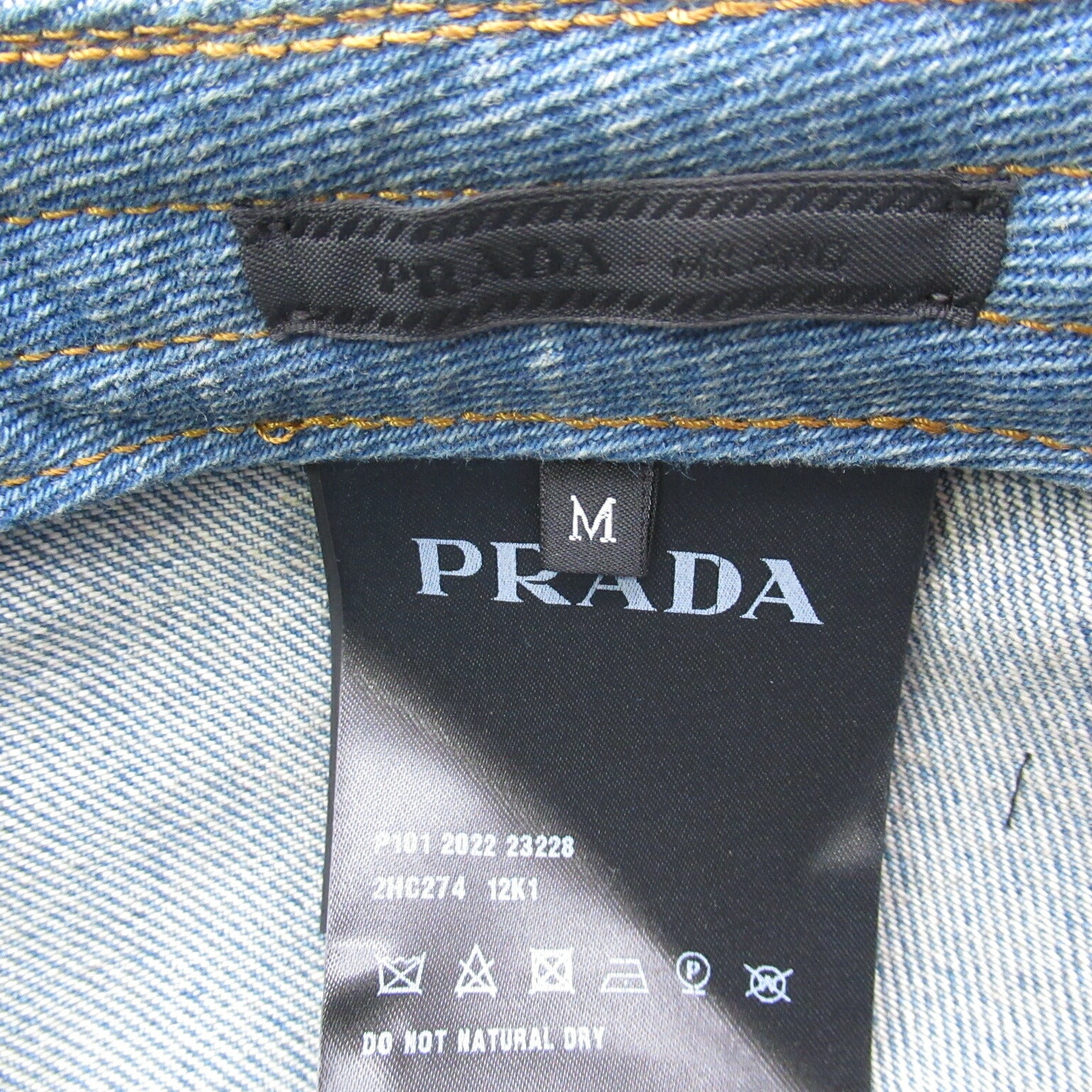 Prada Denim Cotton Cap 2HC27412K1F0V3NM