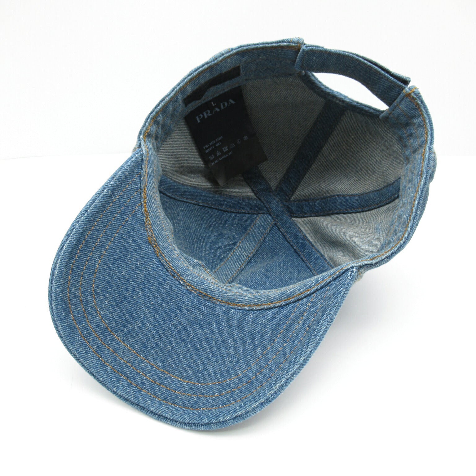 Prada Denim Cotton Cap Blue