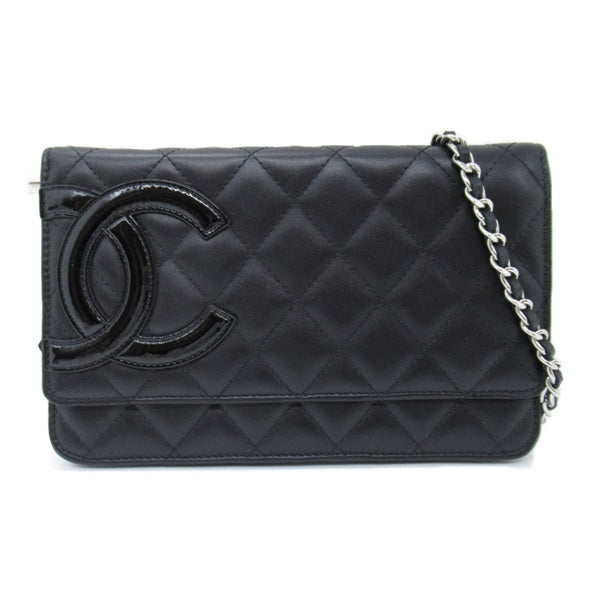 Cambon Quilted Leather Wallet on Chain A46646