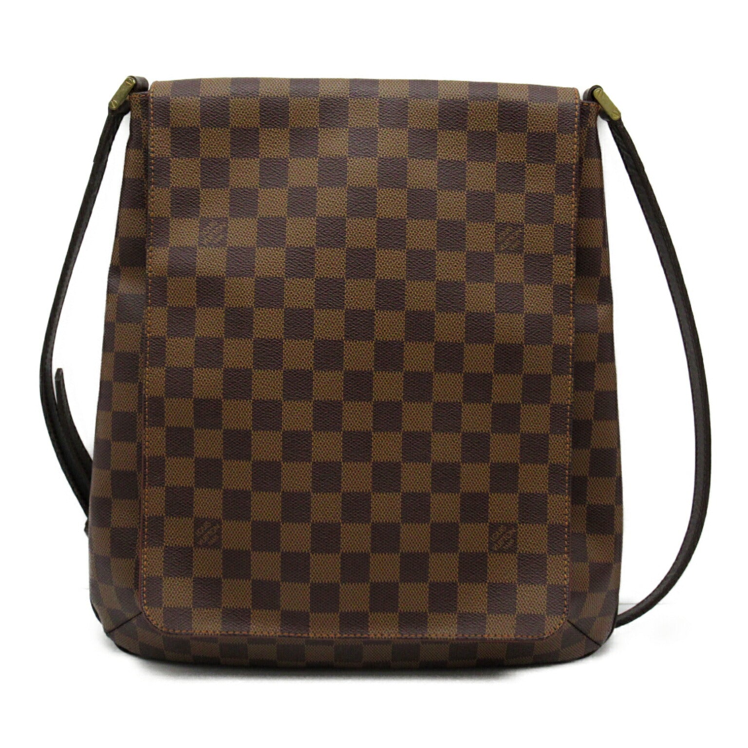 Louis Vuitton Damier Musette Shoulder Bag Brown