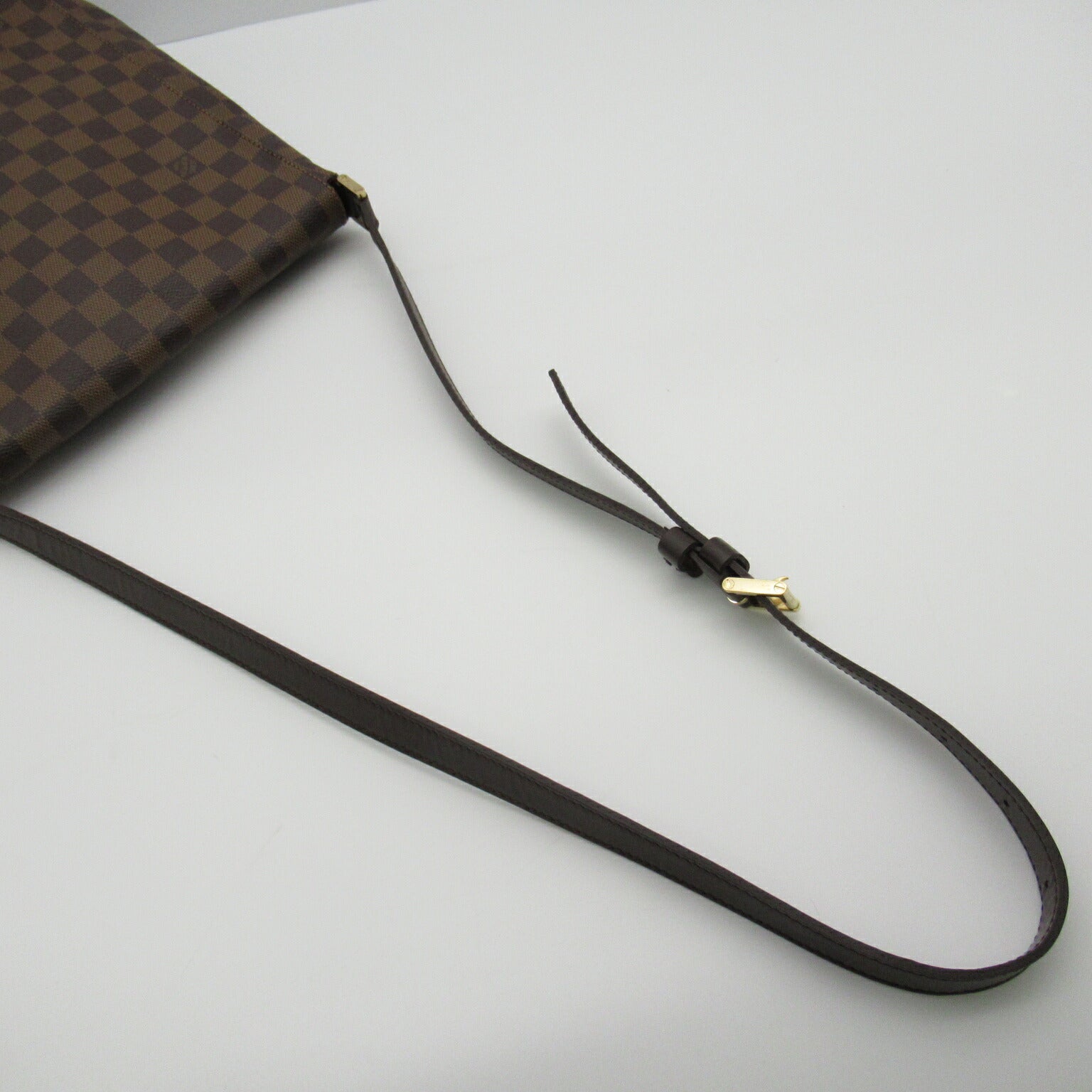 Louis Vuitton Damier Musette Shoulder Bag Brown