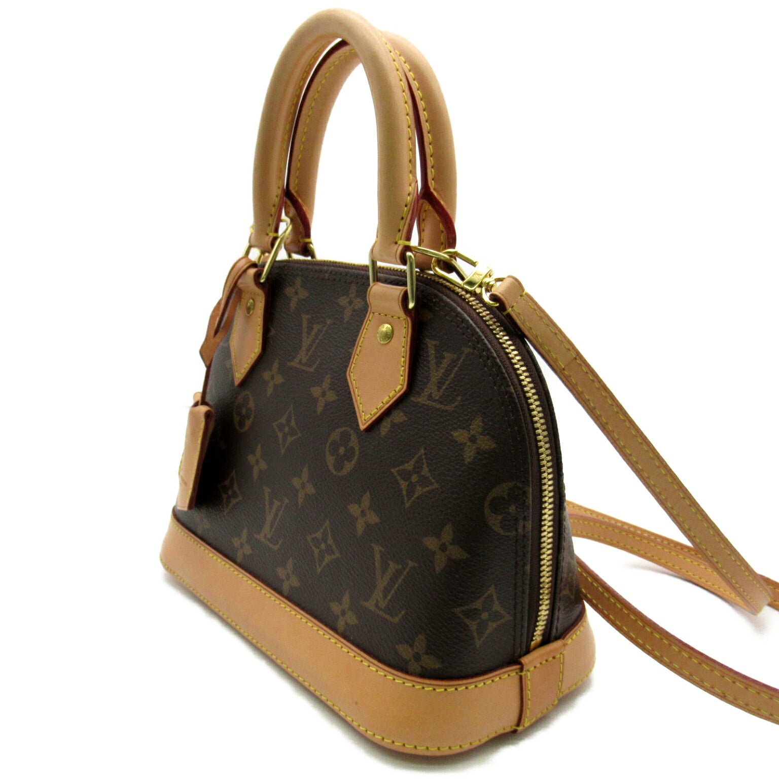 Louis Vuitton Alma BB Shoulder Bag Monogram Brown