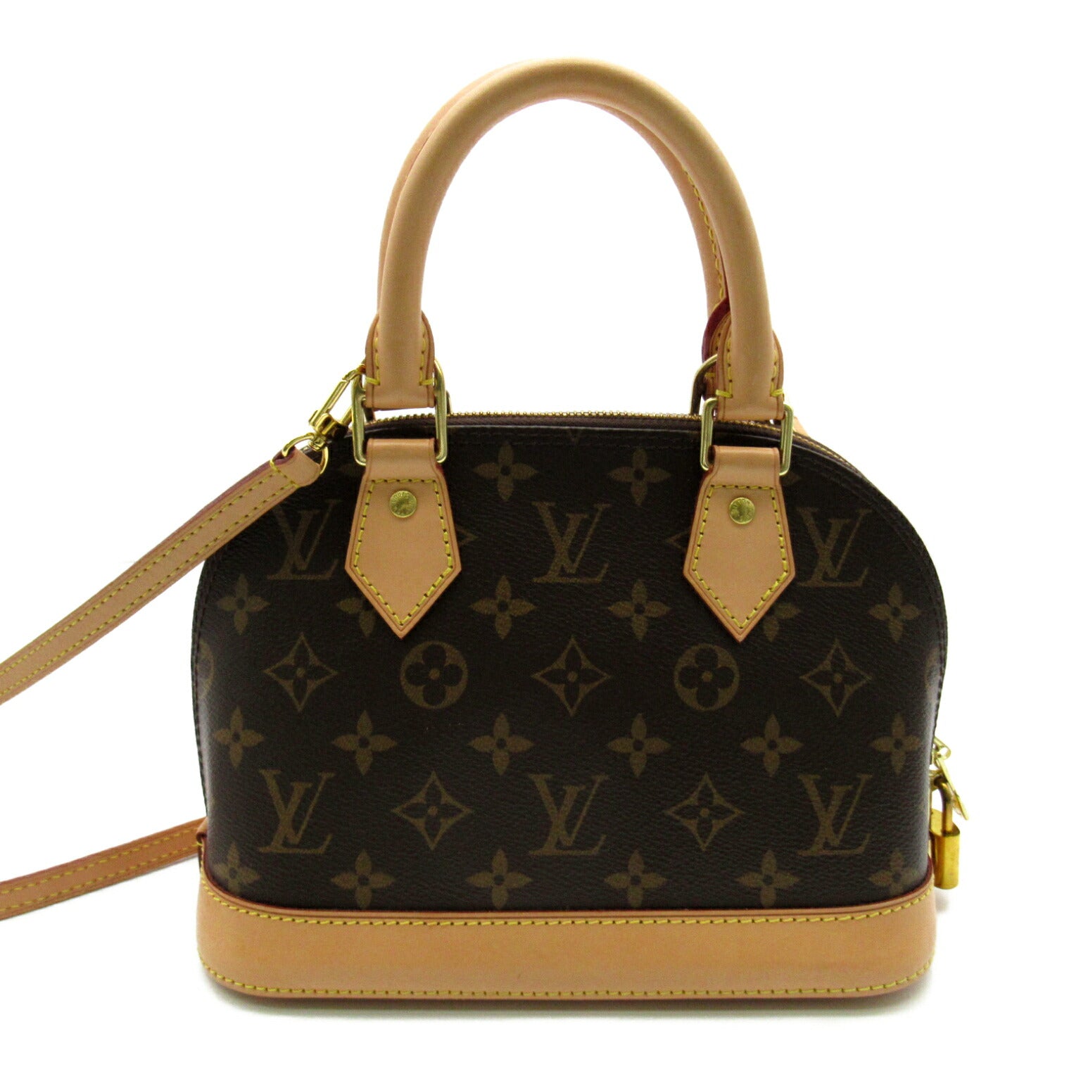 Louis Vuitton Alma BB Shoulder Bag Monogram Brown