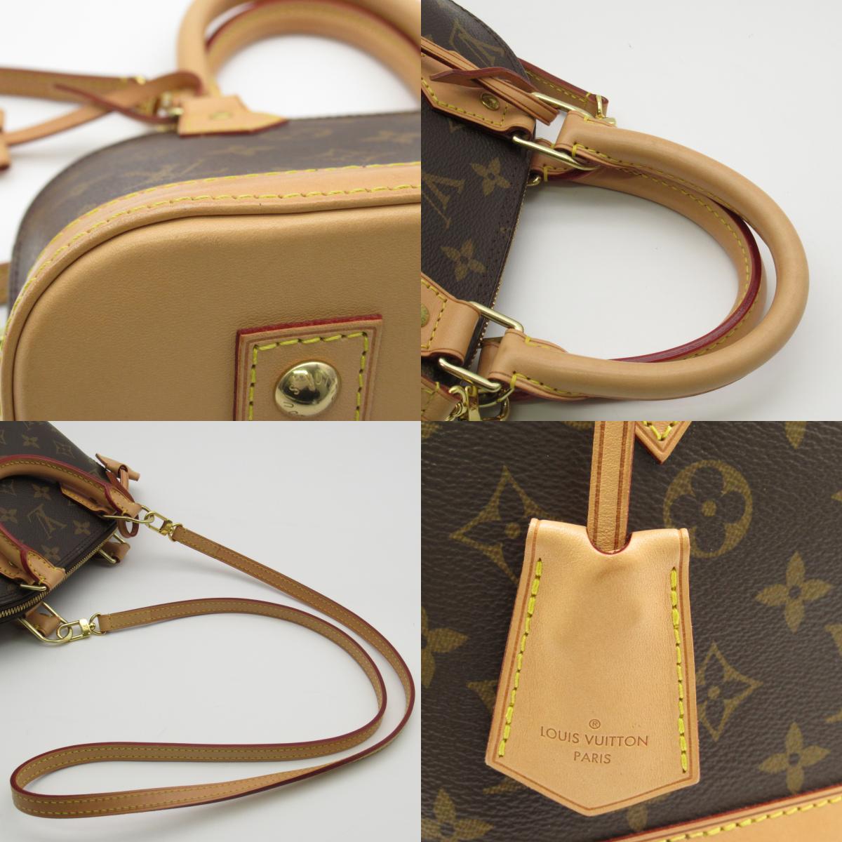 Louis Vuitton Alma BB Shoulder Bag Monogram Brown