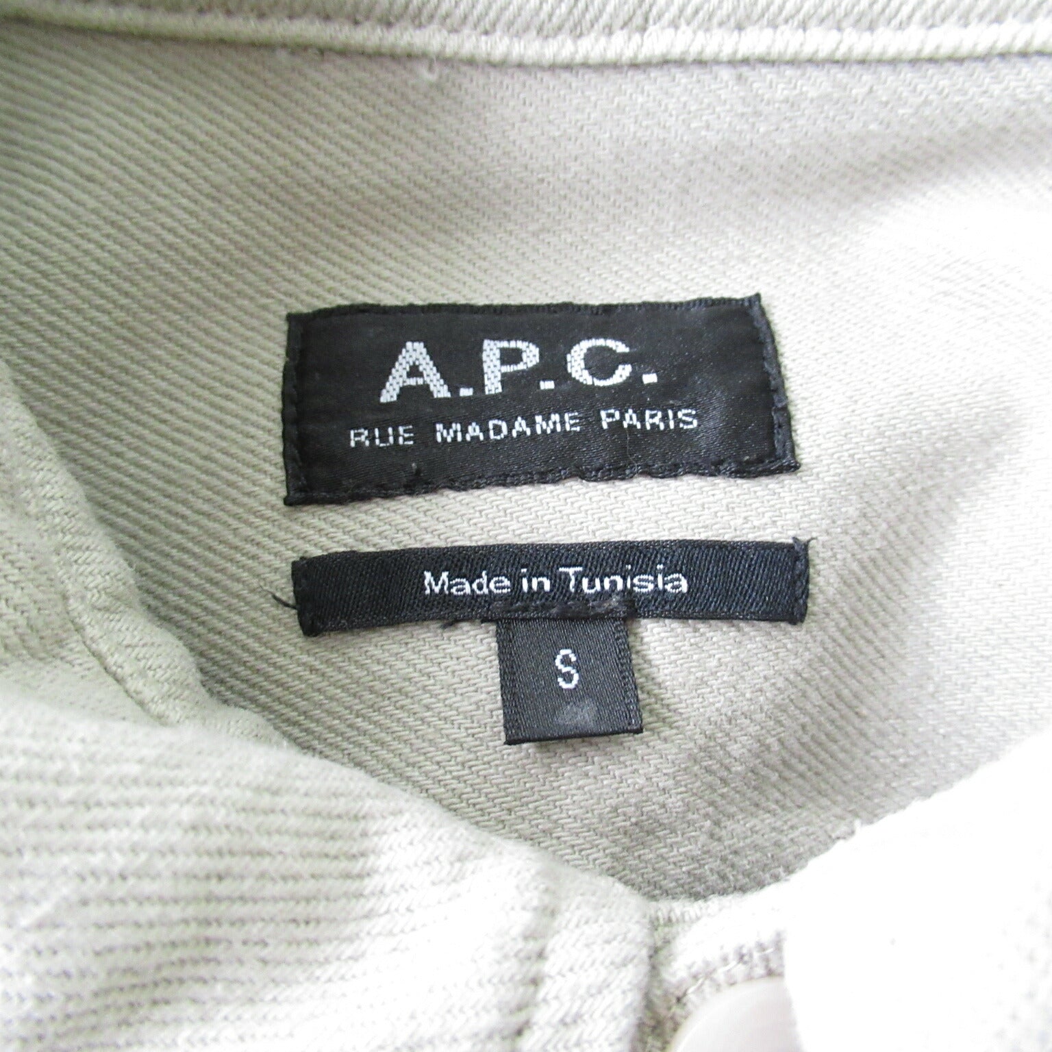 A.P.C. Men's Cotton Long Sleeve Shirt Beige