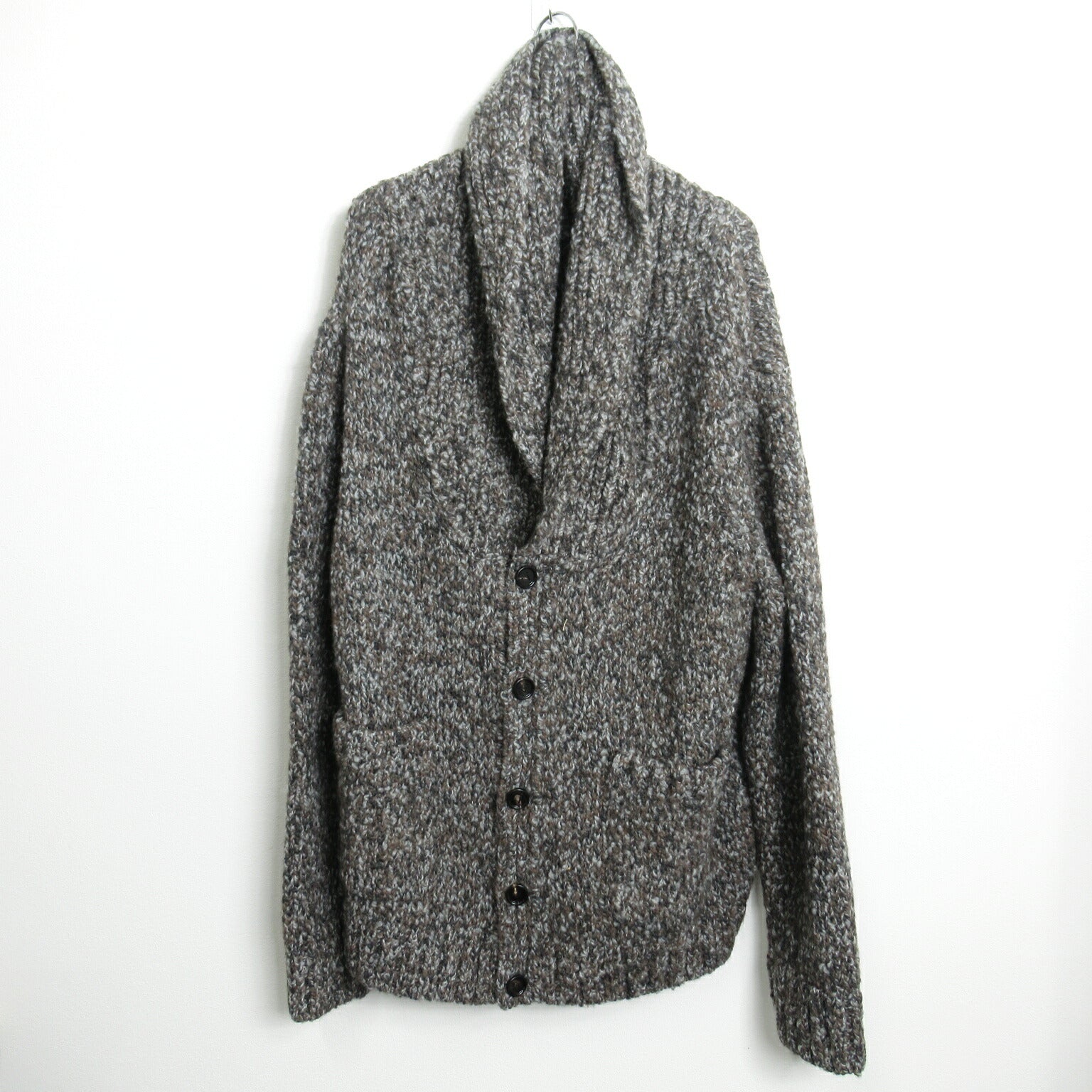 Bottega Veneta Alpaca Wool Shawl Cardigan