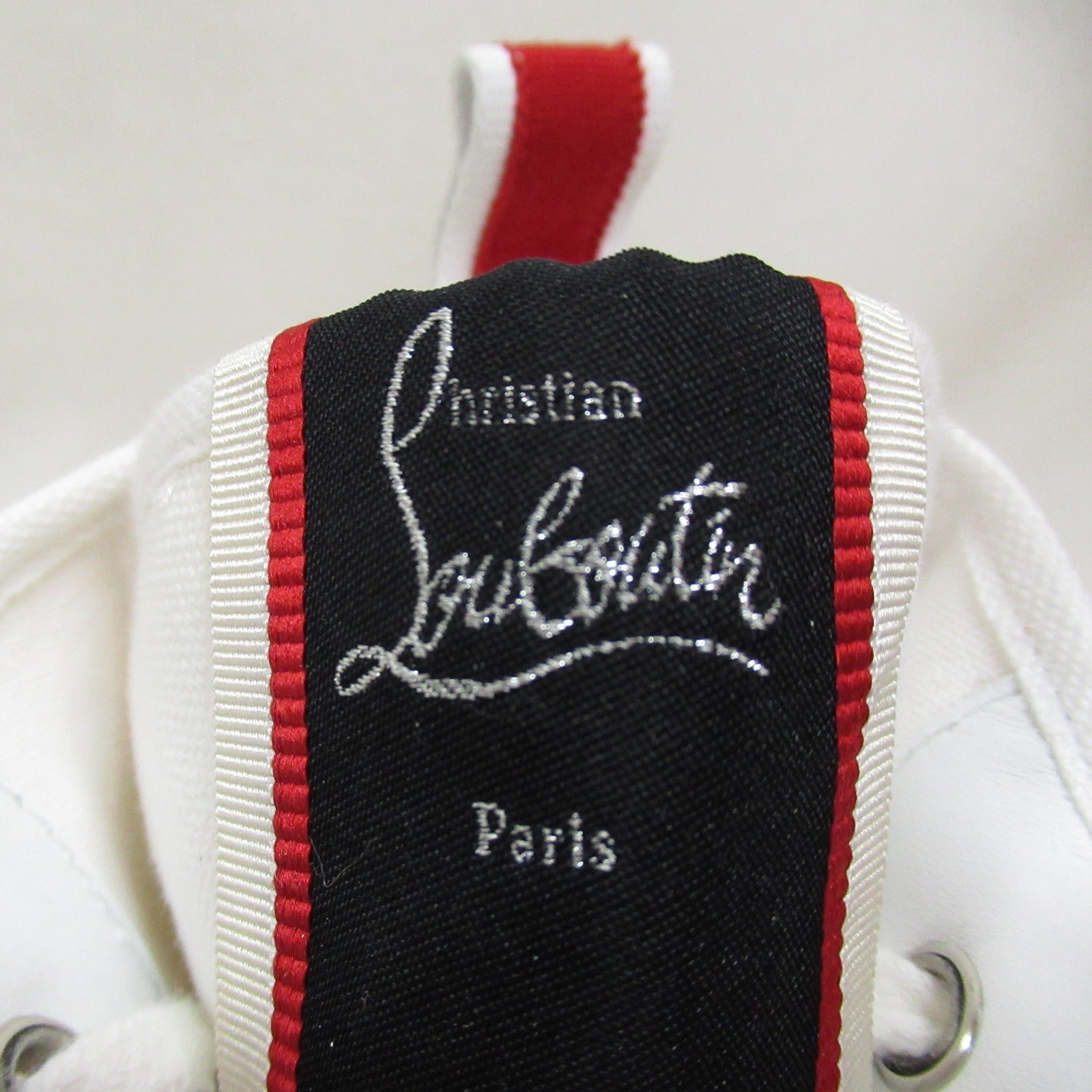 Christian Louboutin Pedro Canvas Sneakers White