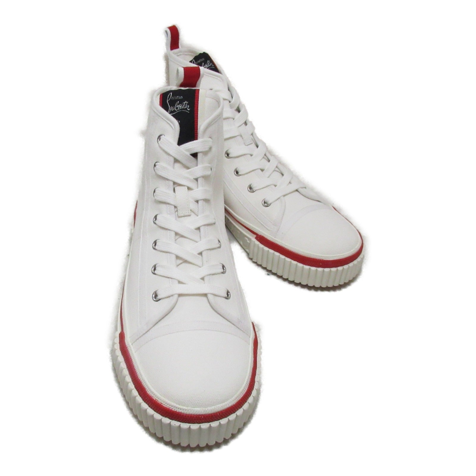 Christian Louboutin Pedro Canvas Sneakers White