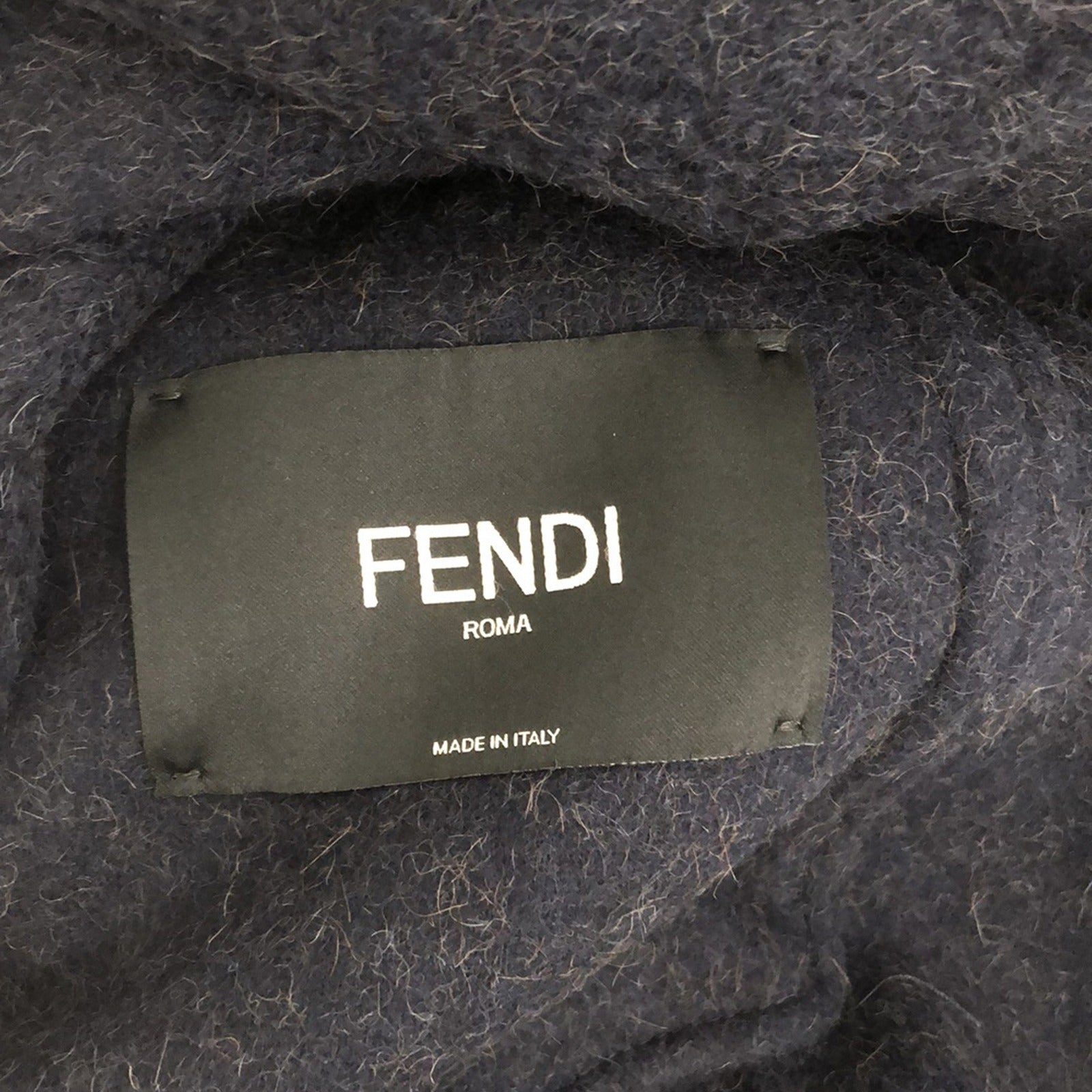 Fendi Wool Coat Navy FF0736APNOF1AJR48