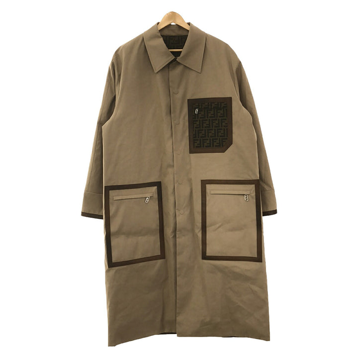 Fendi Cotton Trench Coat Beige