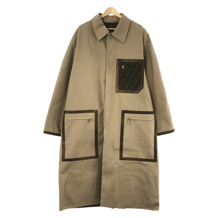 Fendi Cotton Coat Beige FF0741APNGF1M2L48