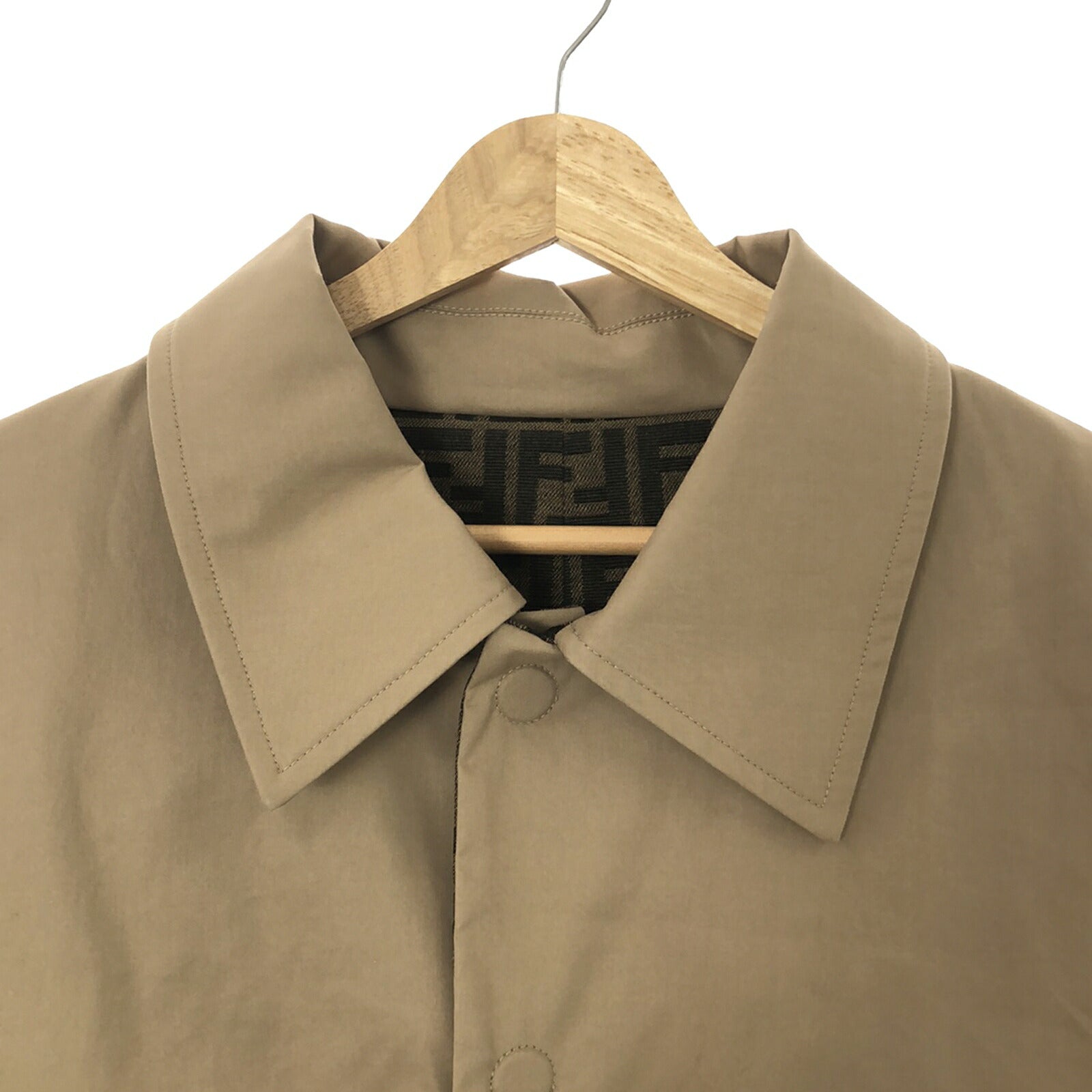 Fendi Cotton Coat Beige FF0741APNGF1M2L48