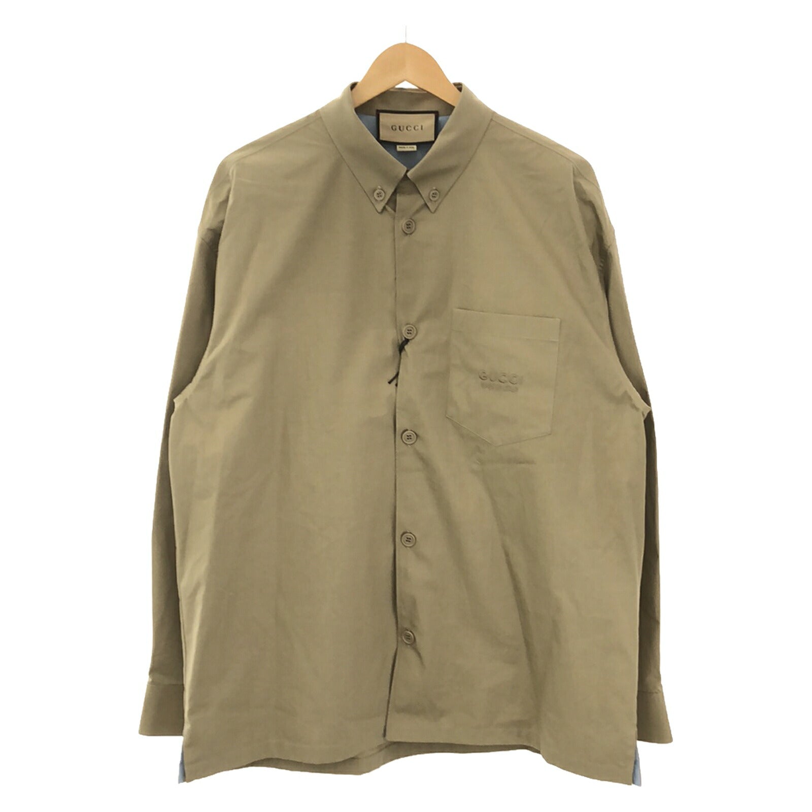 Gucci Cotton Long Sleeve Shirt Beige