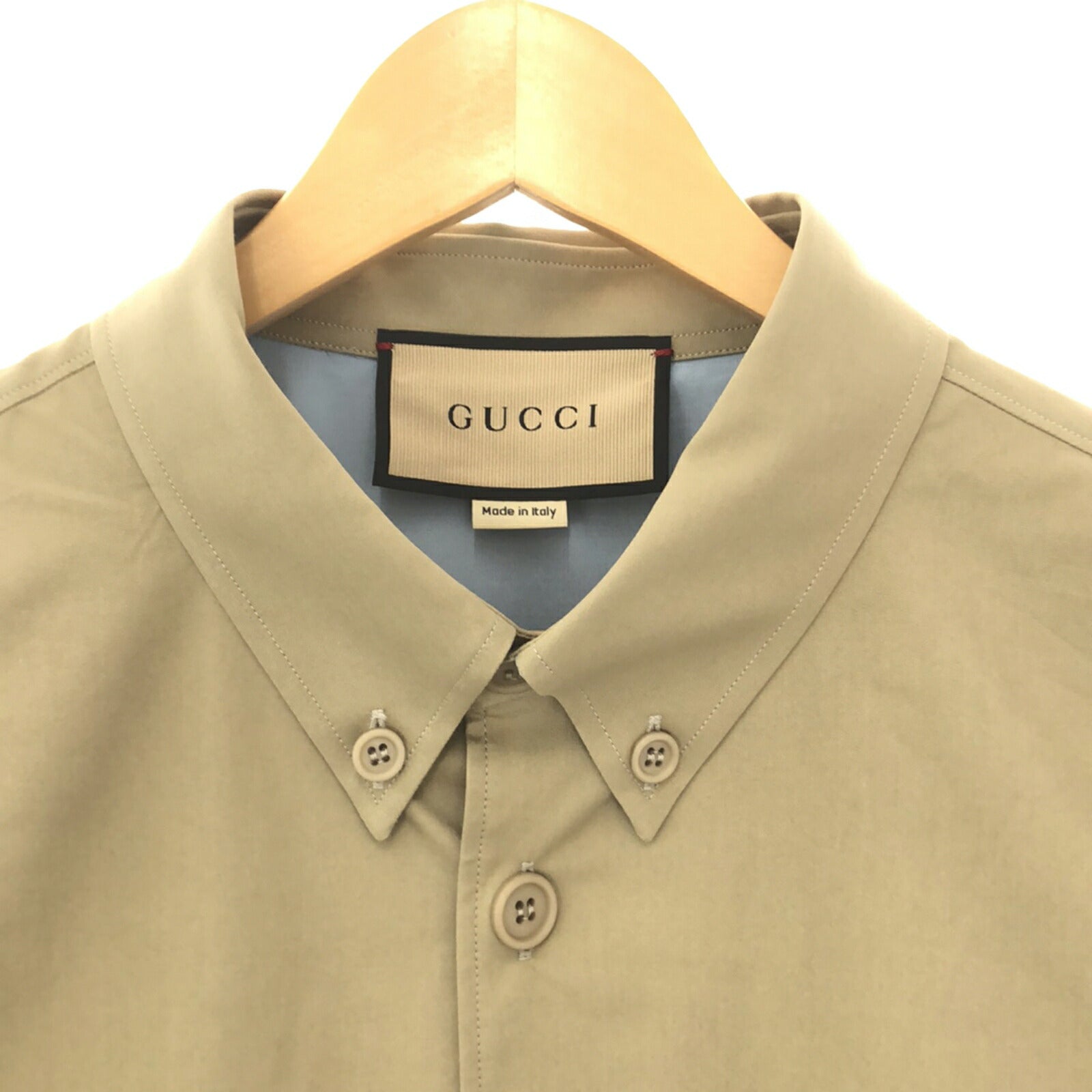 Gucci Cotton Long Sleeve Shirt Beige