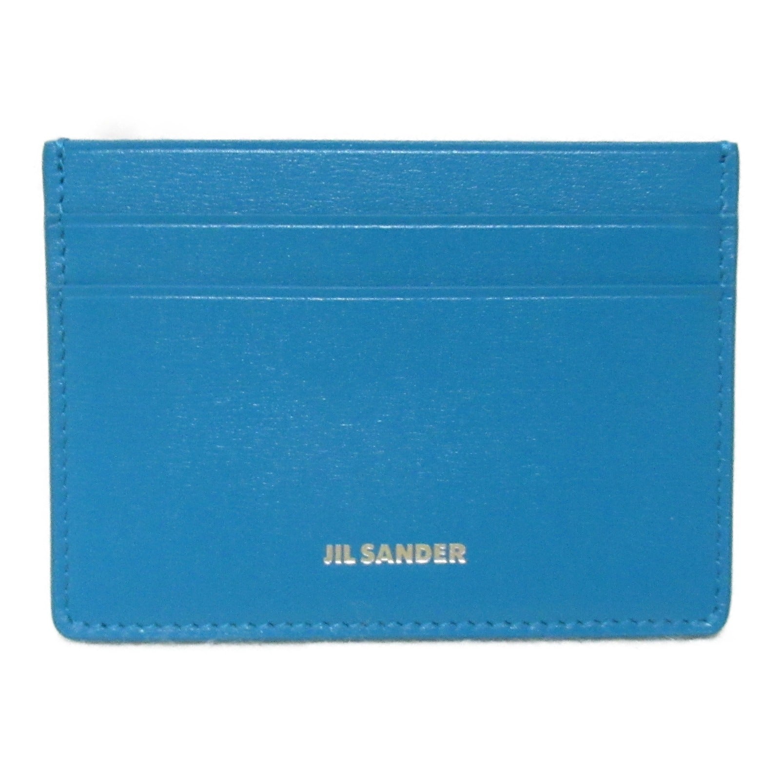 Jil Sander Leather Card Case Blue