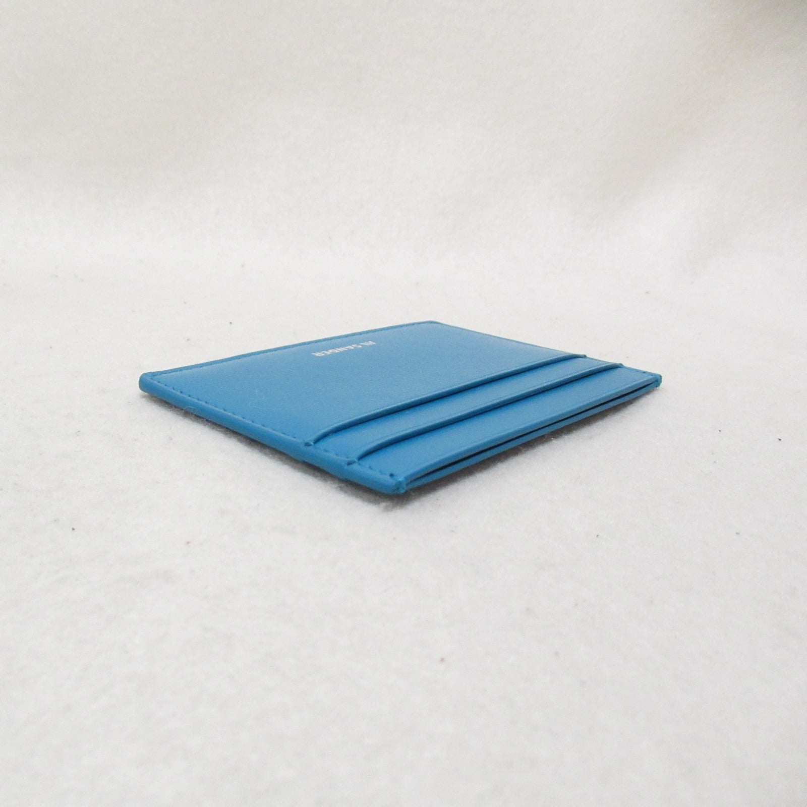 Jil Sander Leather Card Case Blue