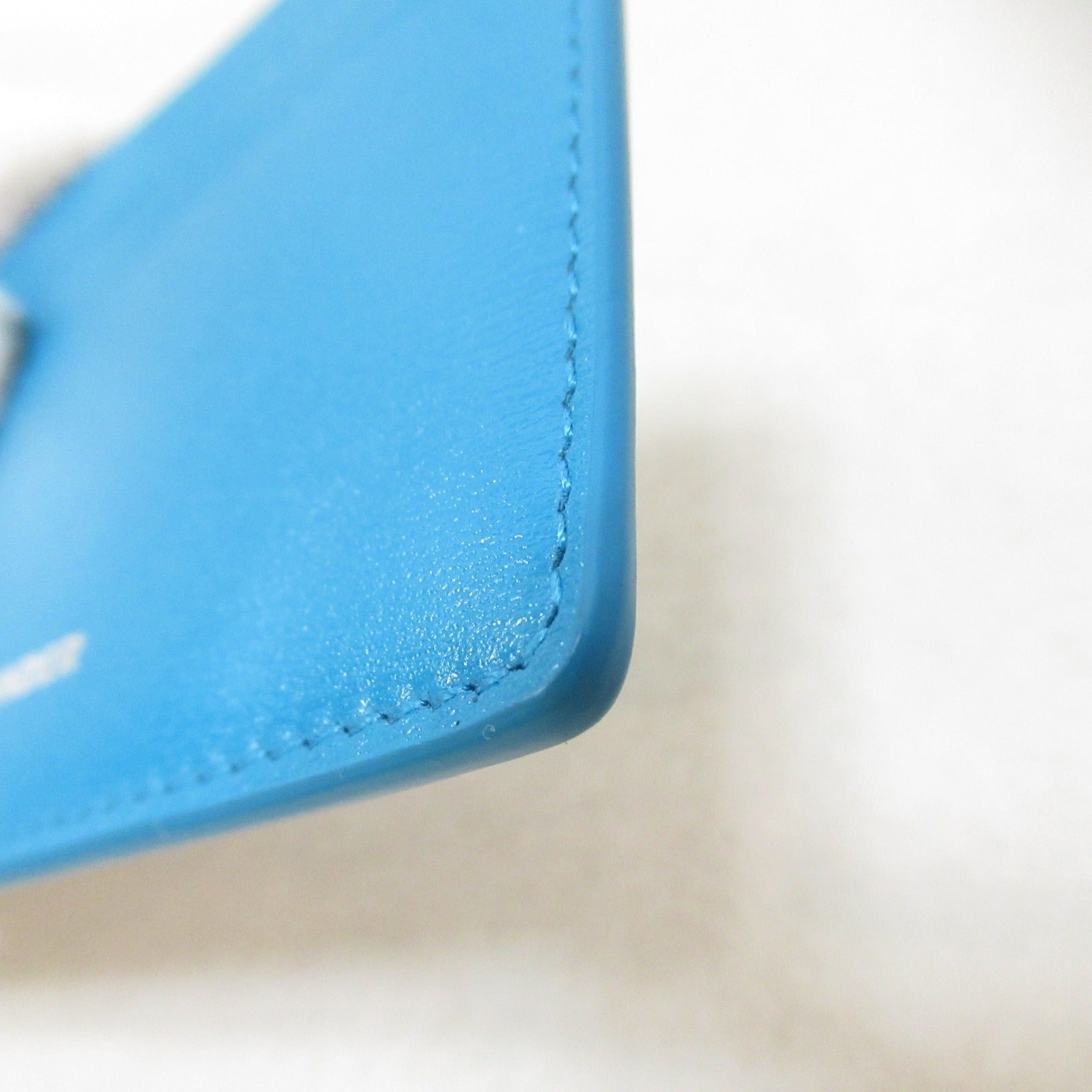 Jil Sander Leather Card Case Blue