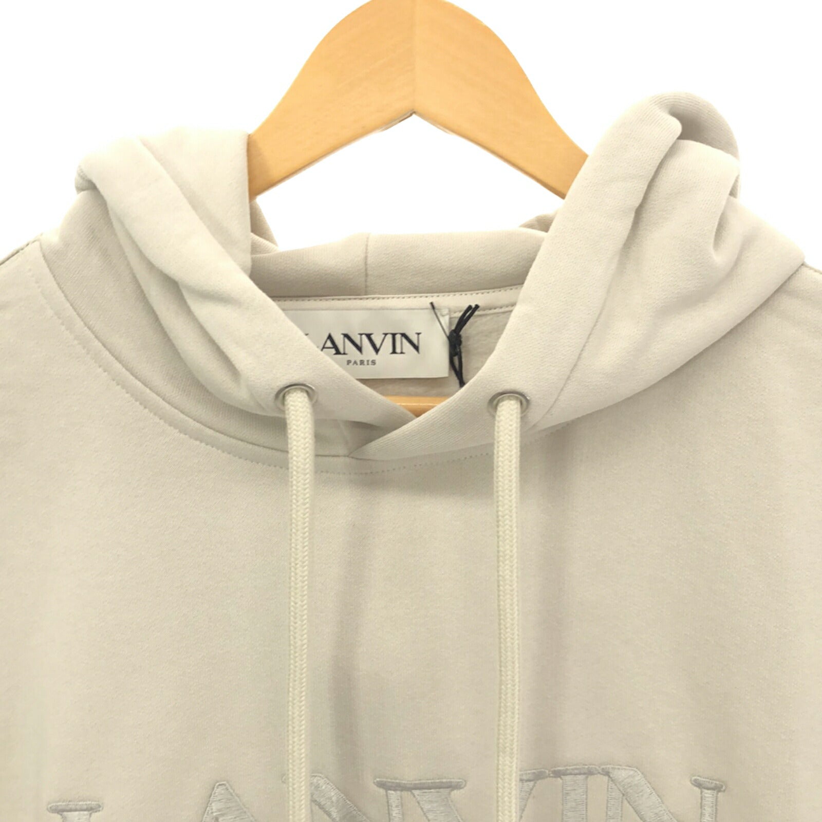 LANVIN Cotton Sweatshirt Hoodie White Men