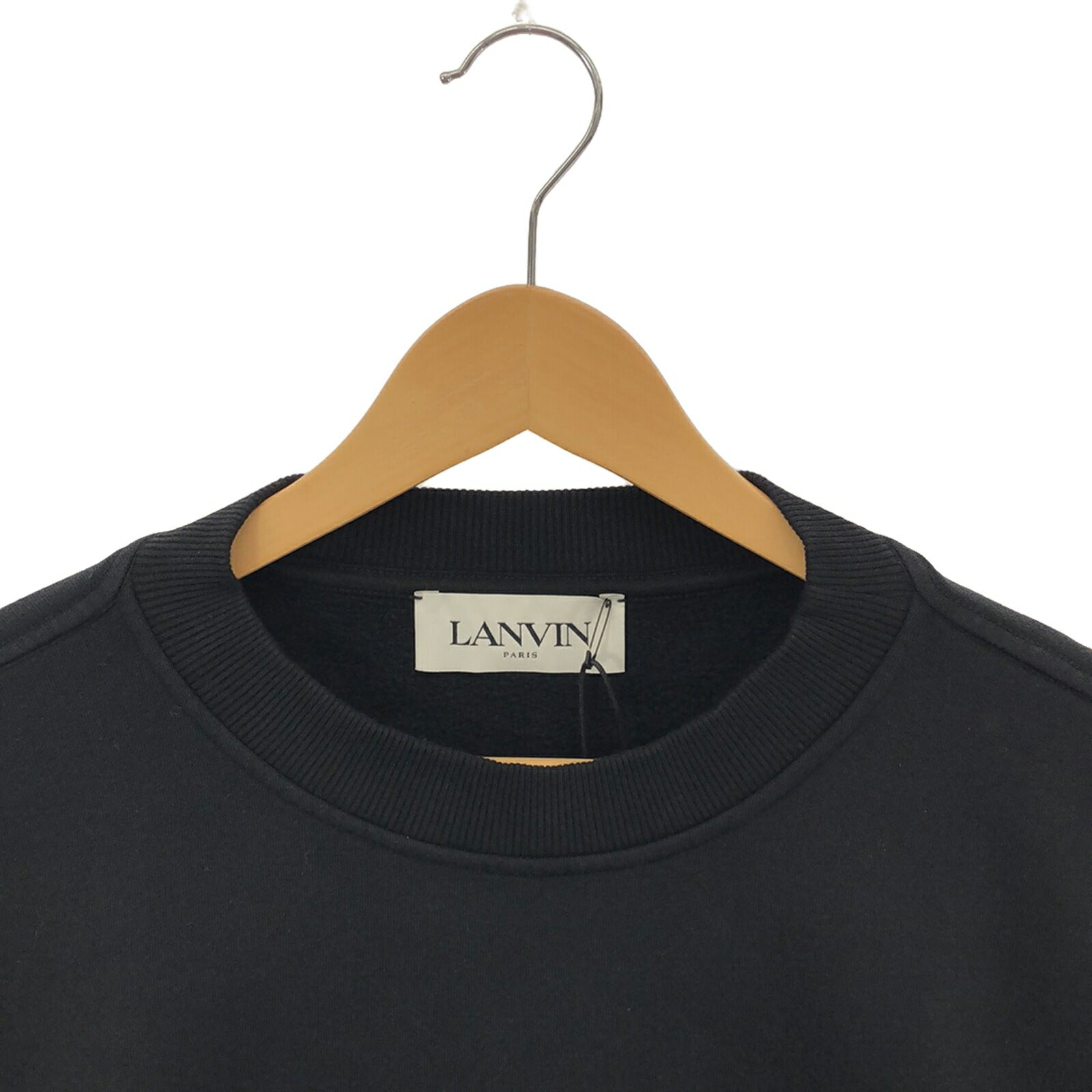 LANVIN Cotton Sweatshirt Black RMSS0004J209A2310S