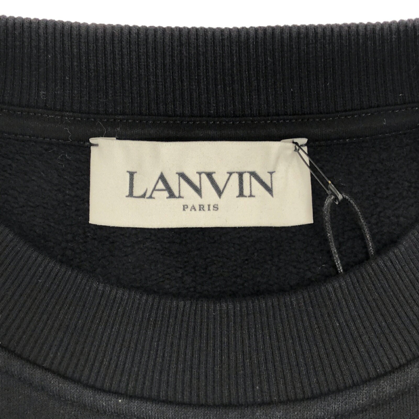 LANVIN Cotton Sweatshirt Black RMSS0004J209A2310S