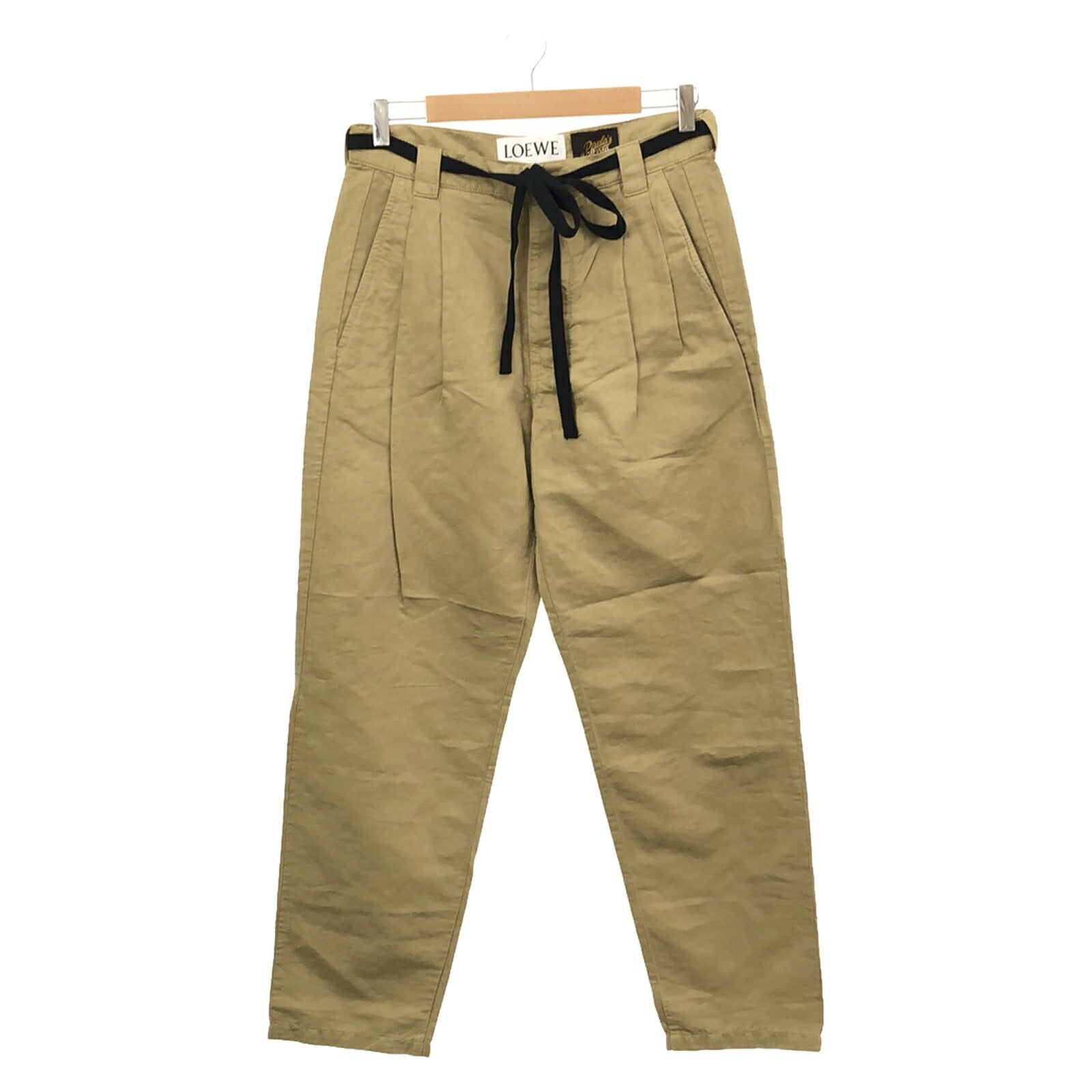 Loewe Cotton Pants Yellow Men