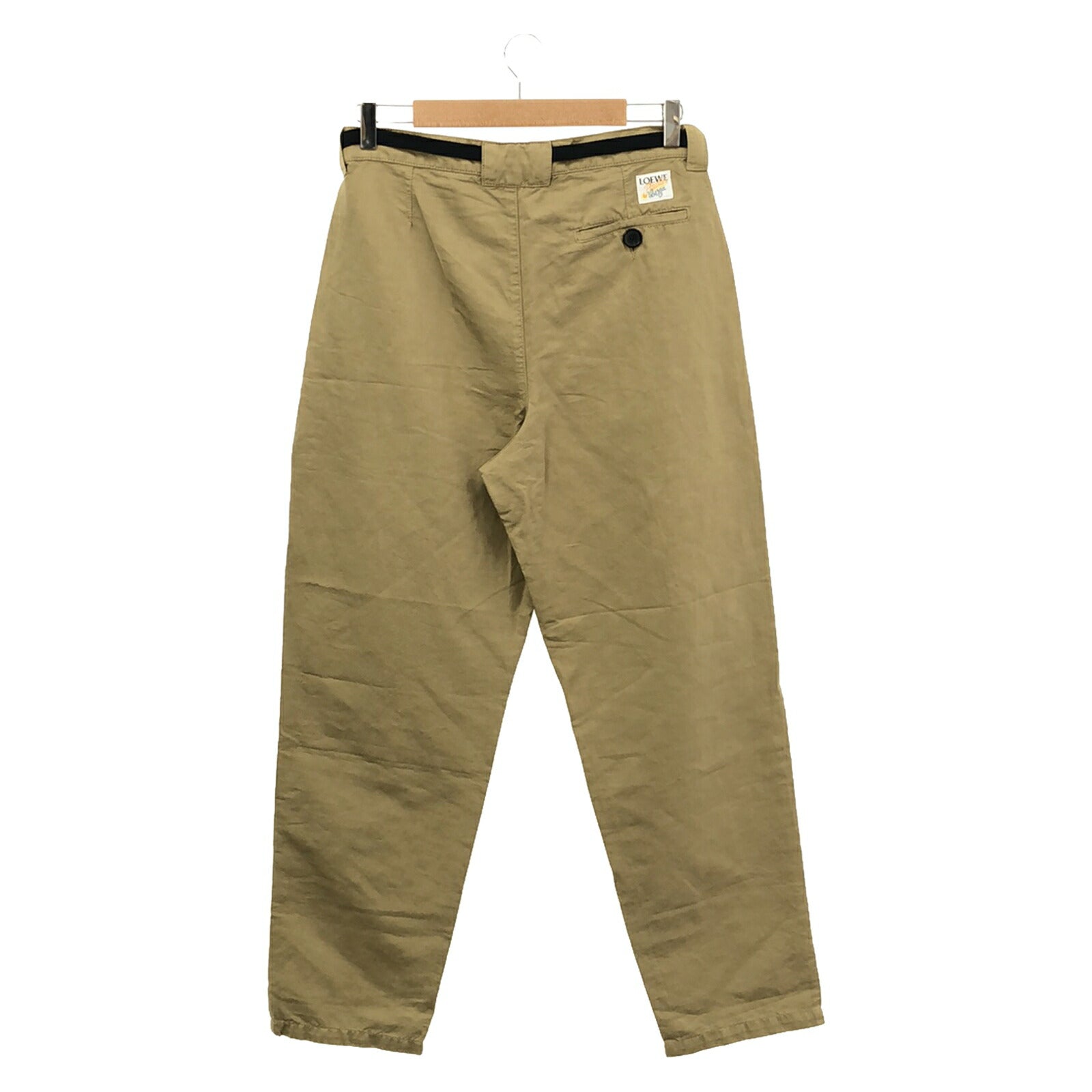 Loewe Cotton Pants Yellow Men