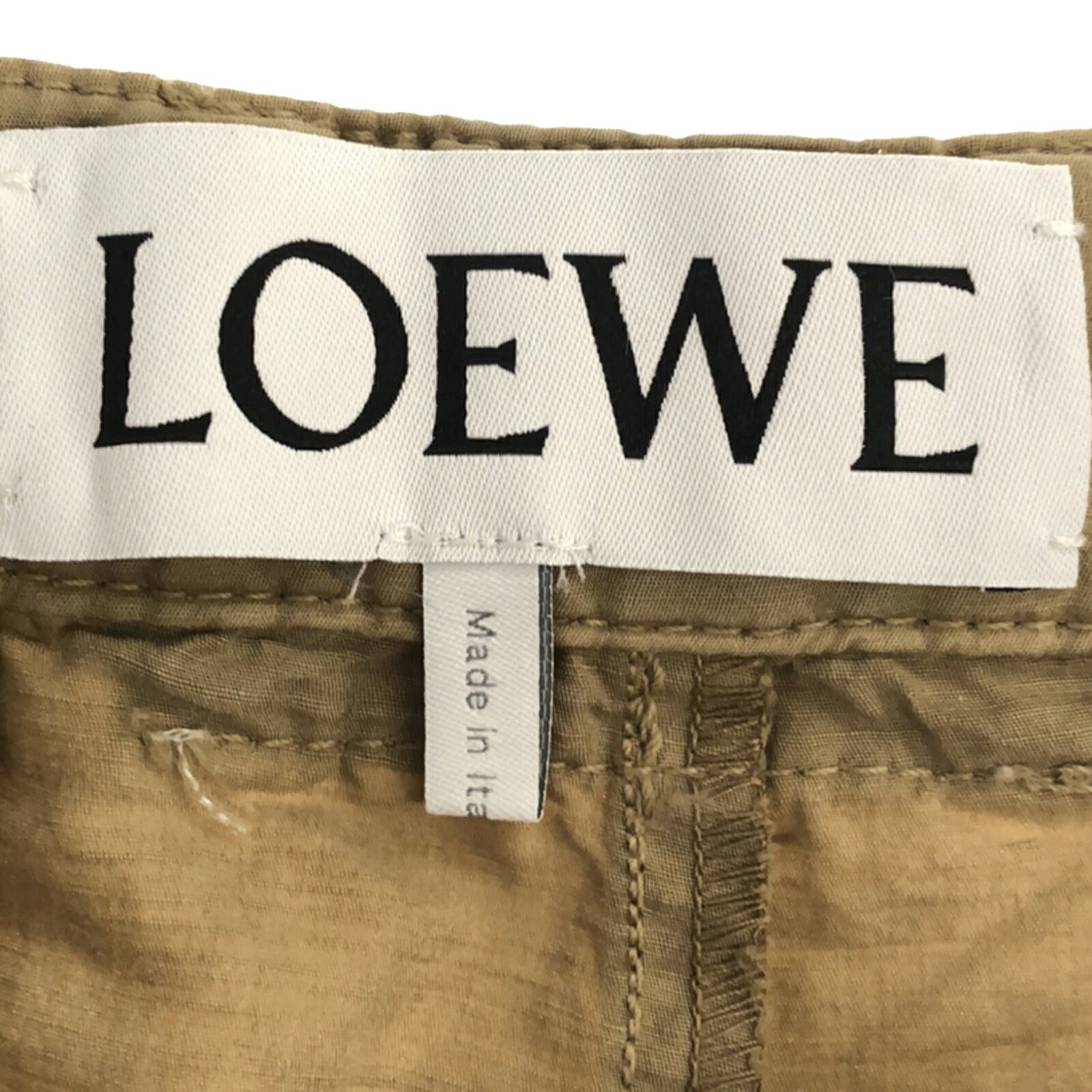 Loewe Cotton Pants Yellow Men