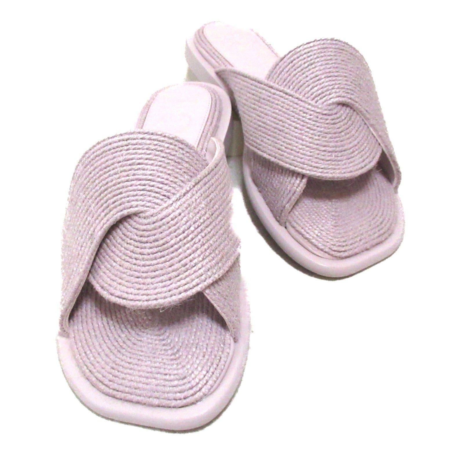 Loewe Jute Sandals Purple Lavender