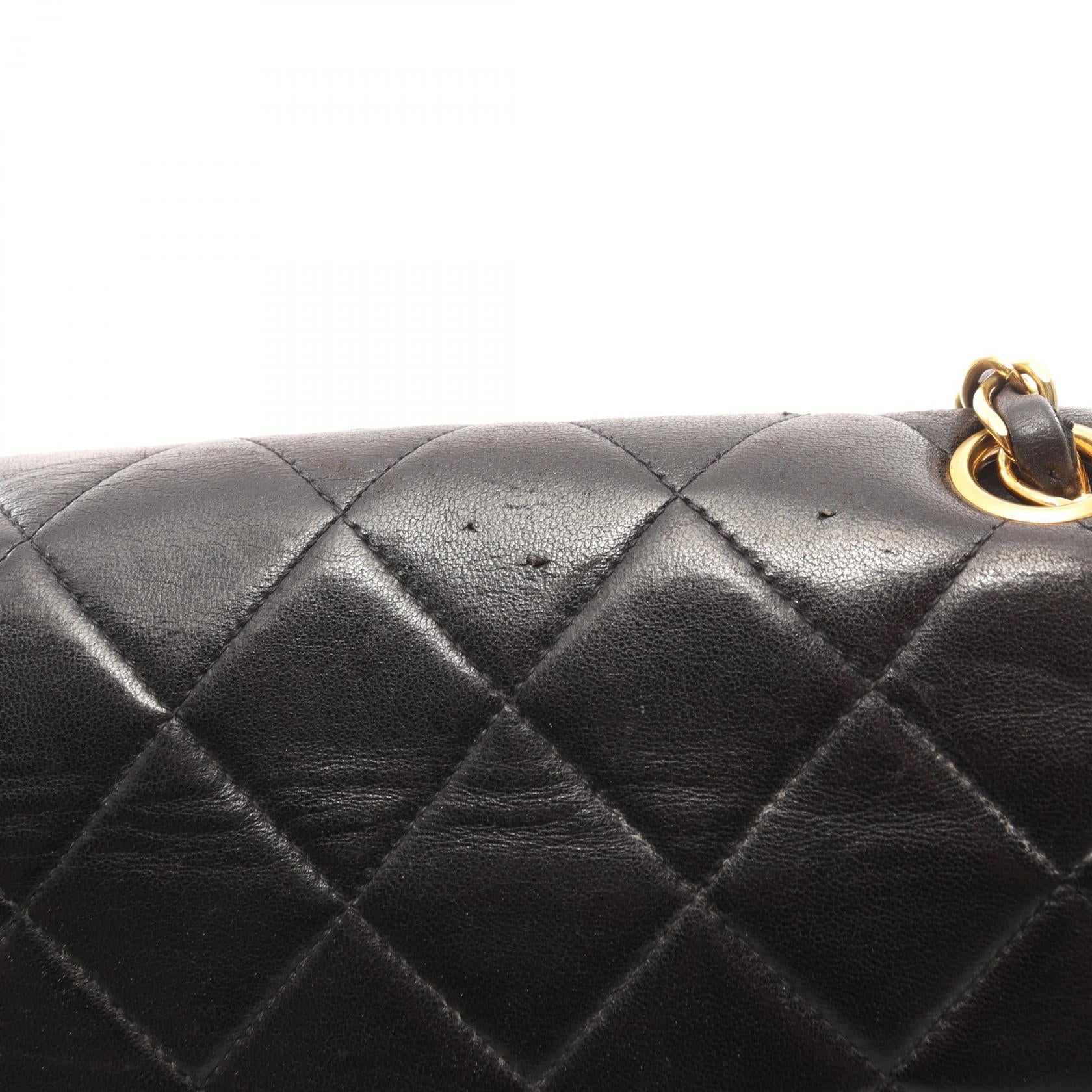 Chanel Diana Flap Lambskin Shoulder Bag Black